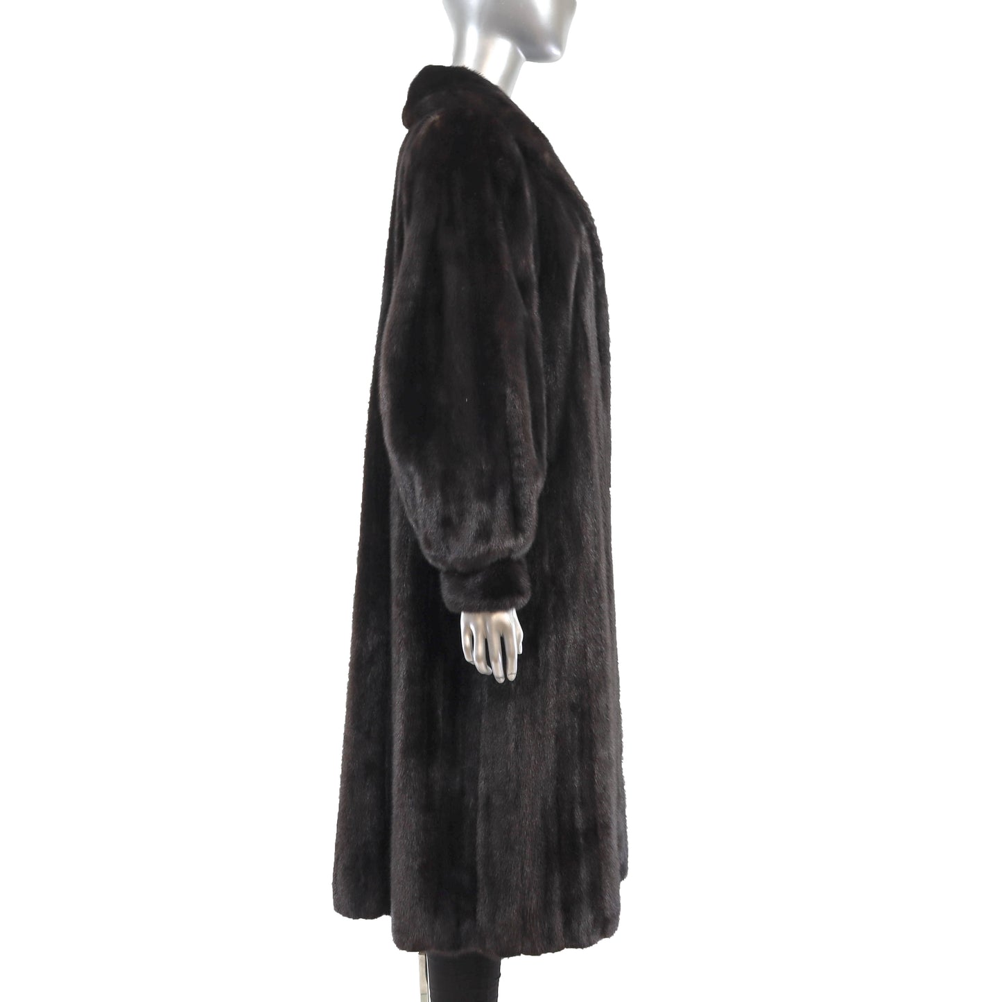 Black Mink Coat- Size M
