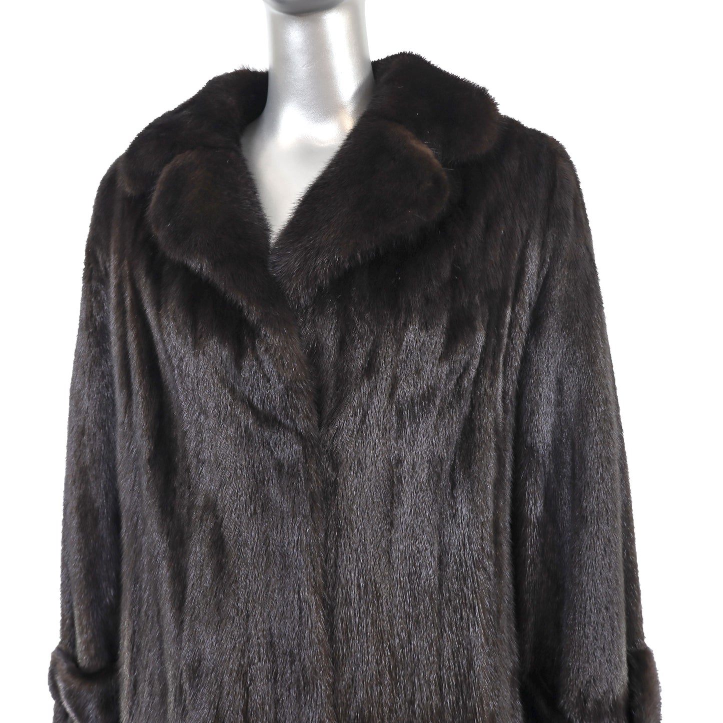 Black Mink Coat- Size M
