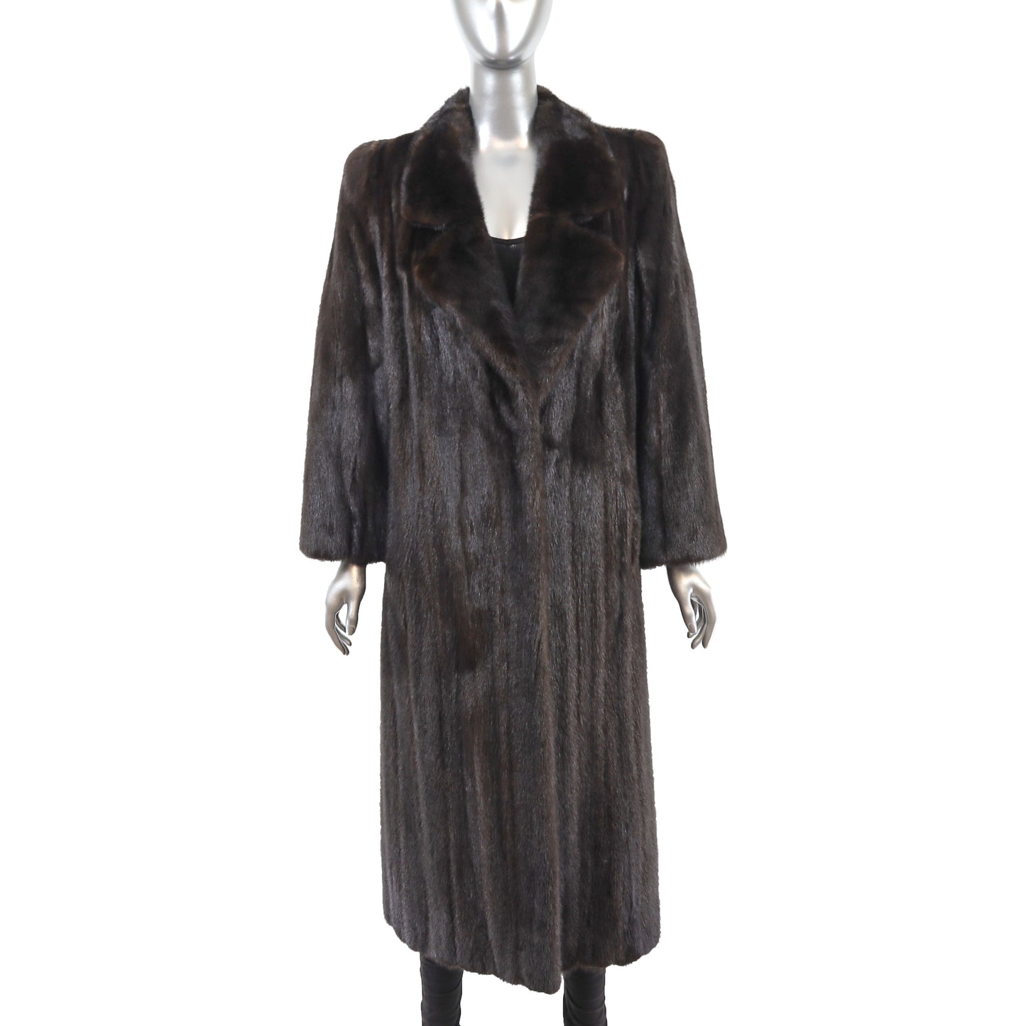 Dark Brown Mink Coat- Size M