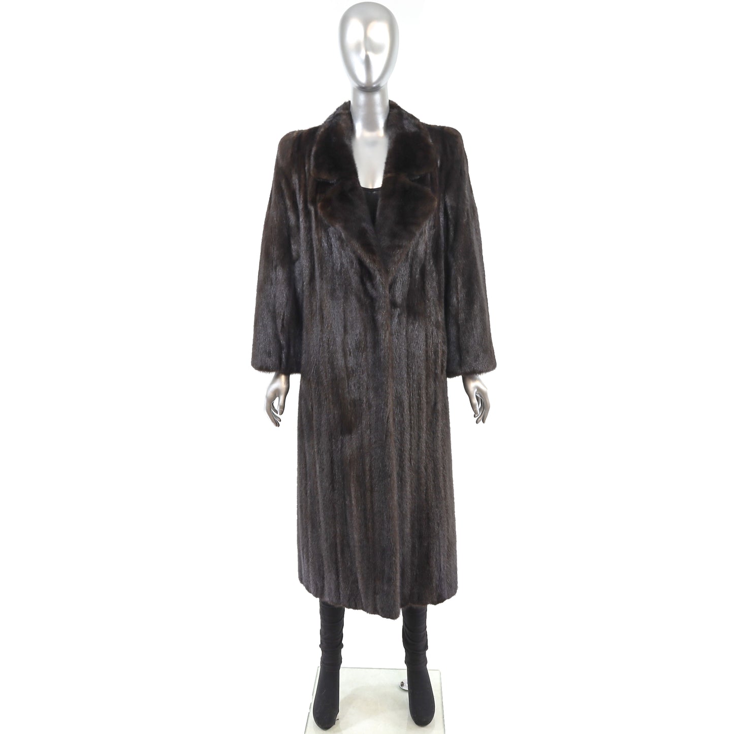 Dark Brown Mink Coat- Size M