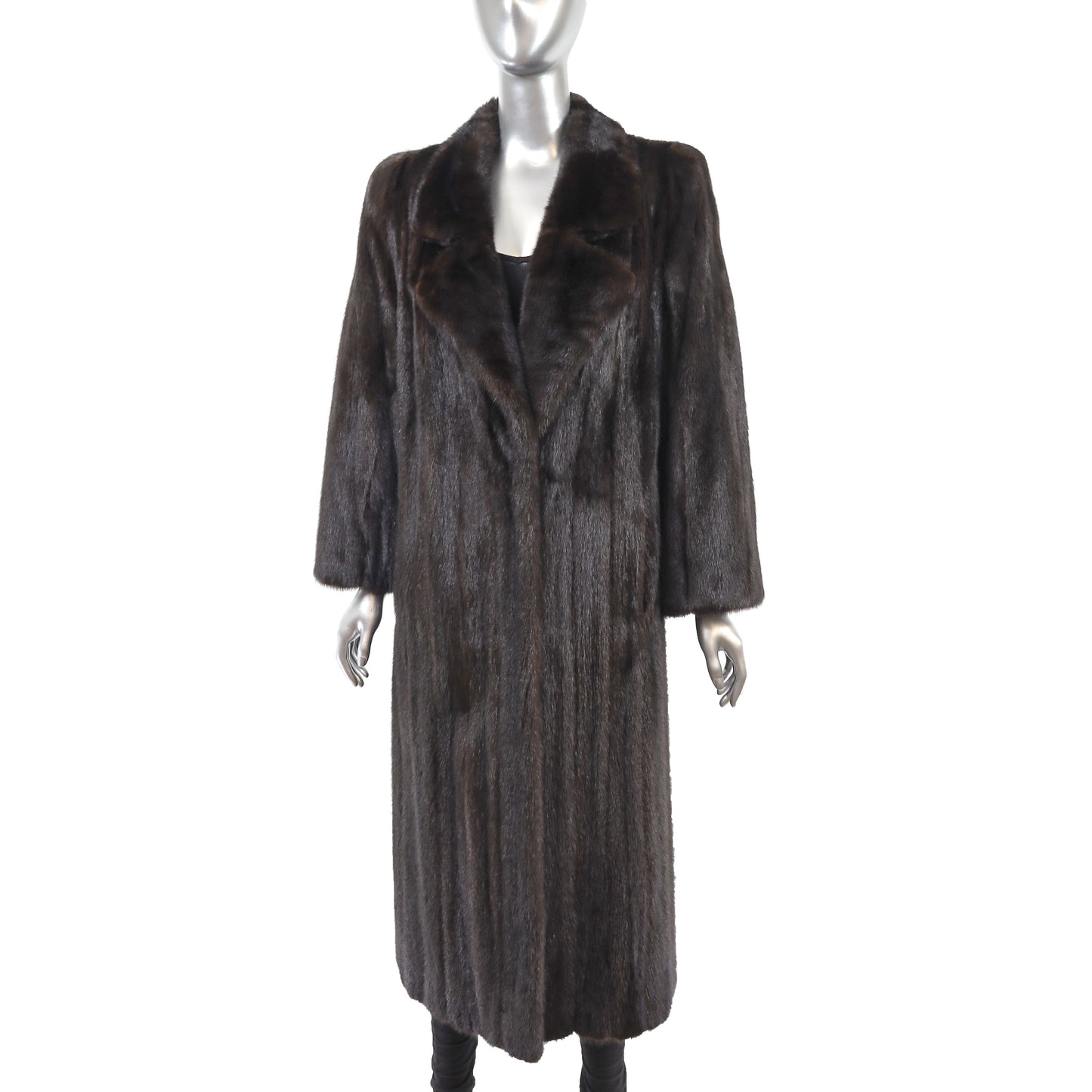 Dark Brown Mink Coat- Size M