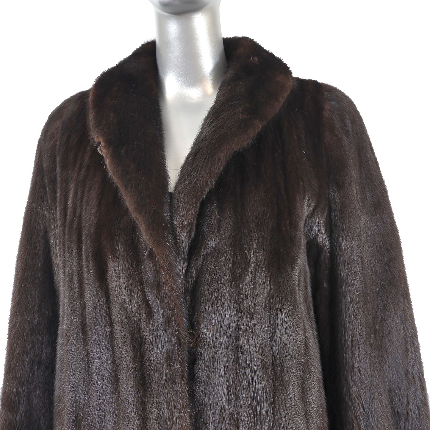 Dark Brown Mink Coat- Size M