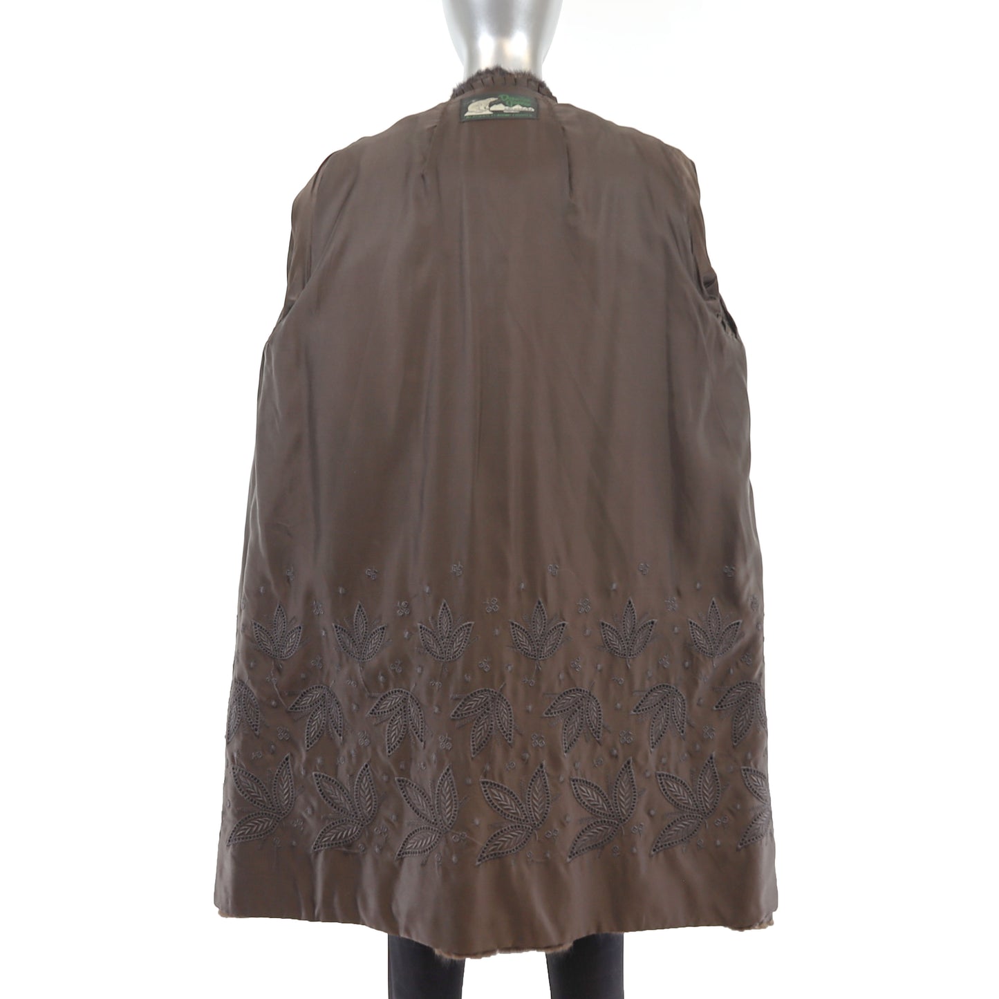Mahogany Mink Coat- Size L