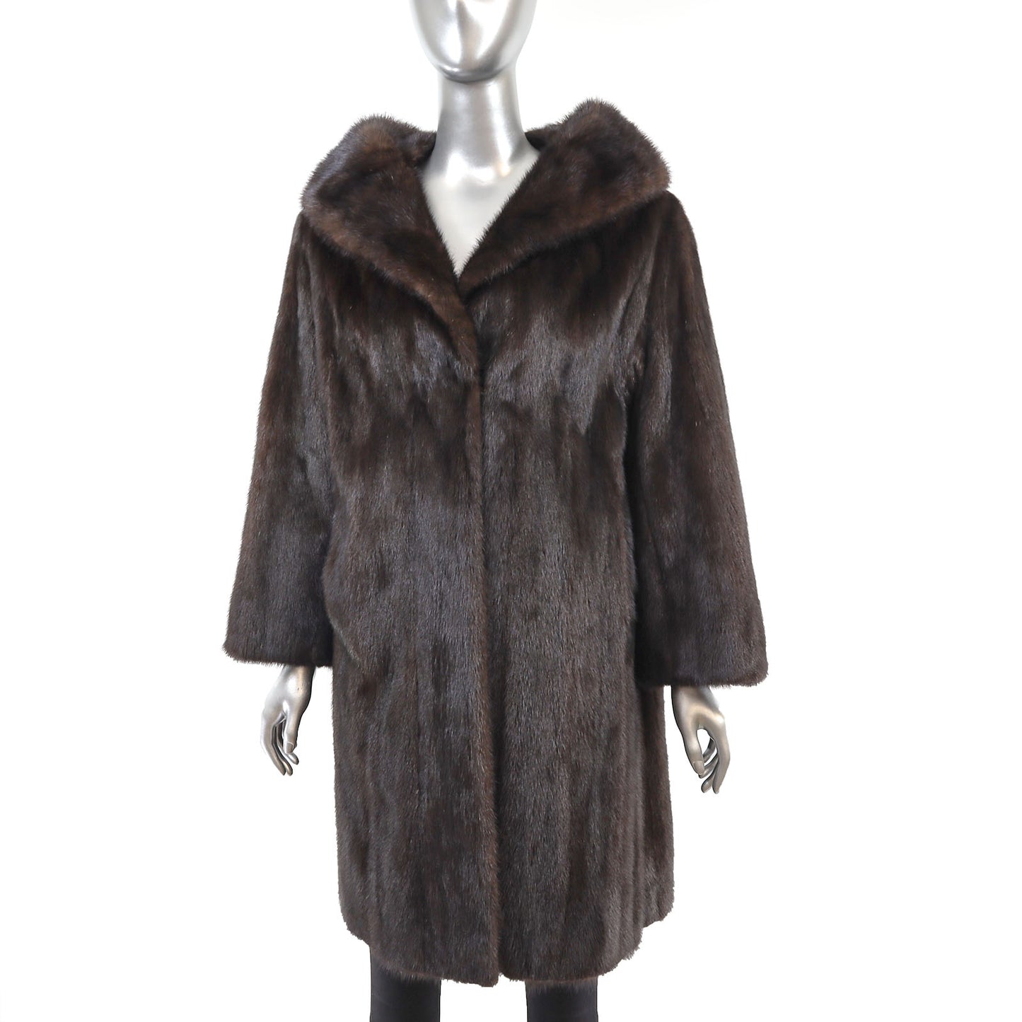 Mahogany Mink Coat- Size L