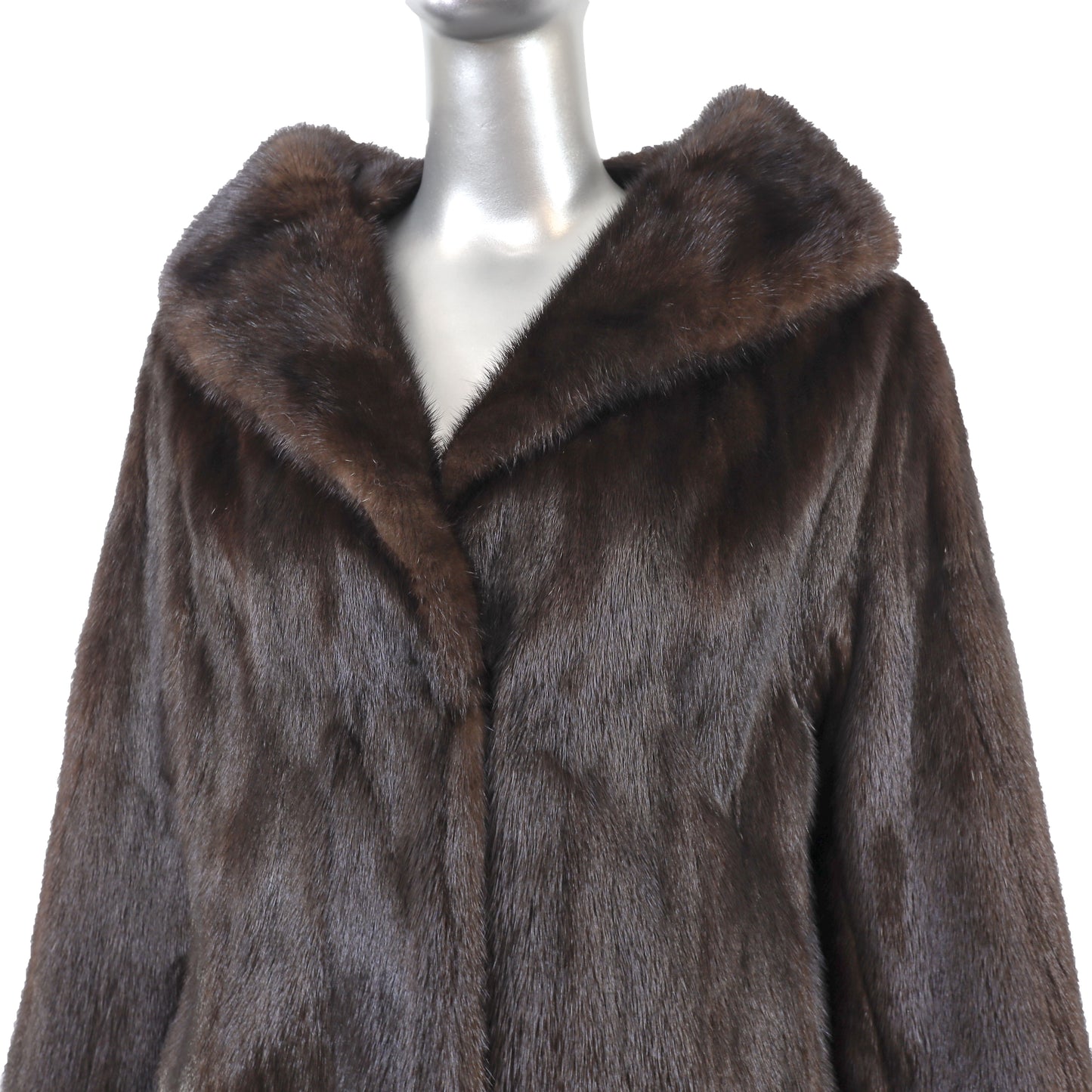 Mahogany Mink Coat- Size L