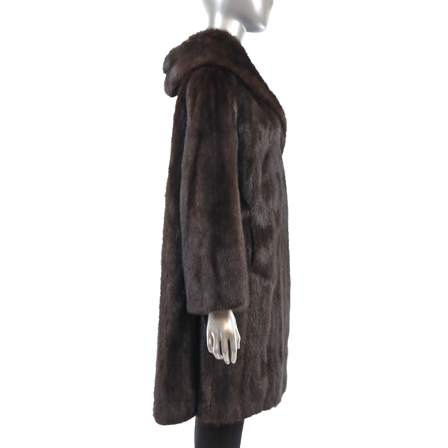 Mahogany Mink Coat- Size L