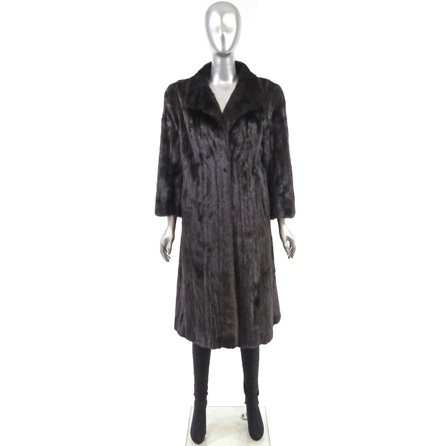 Mahogany Mink Coat- Size M
