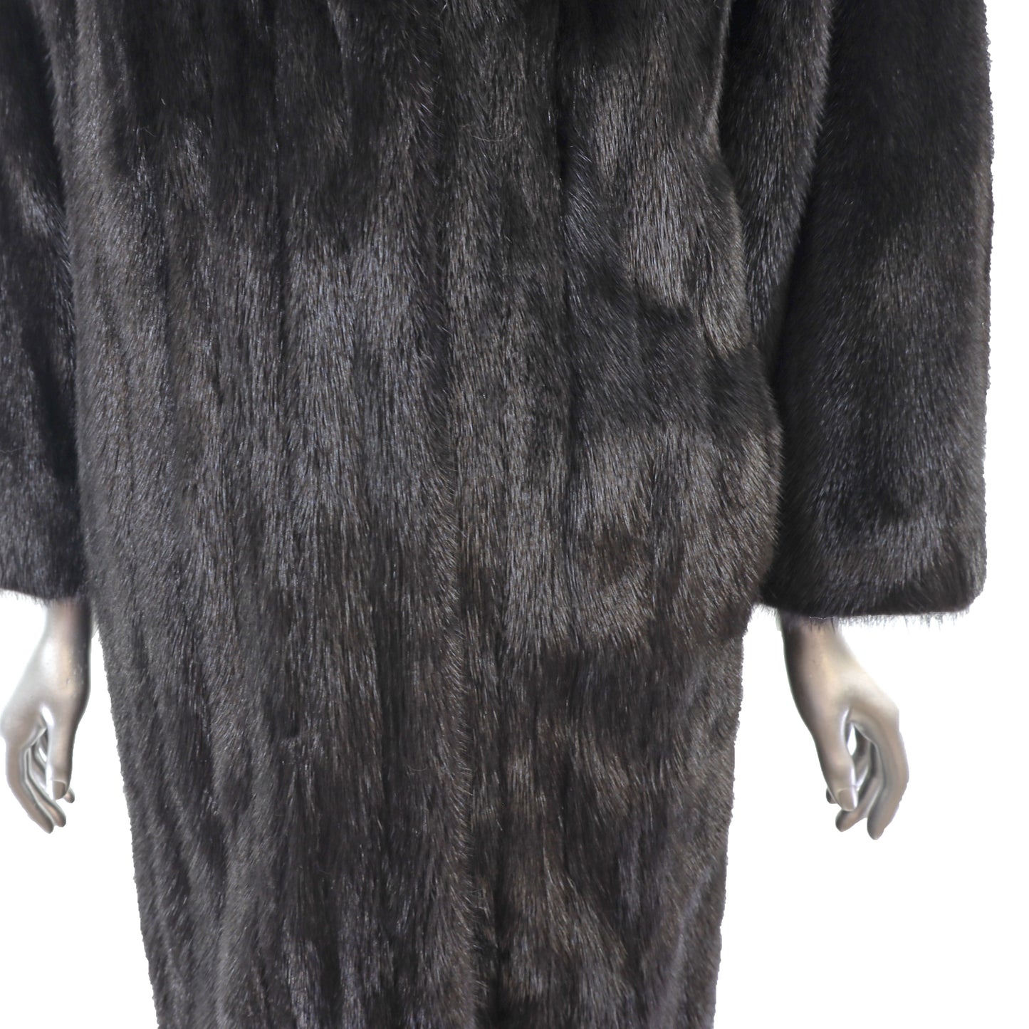 Black Mink Coat- Size M