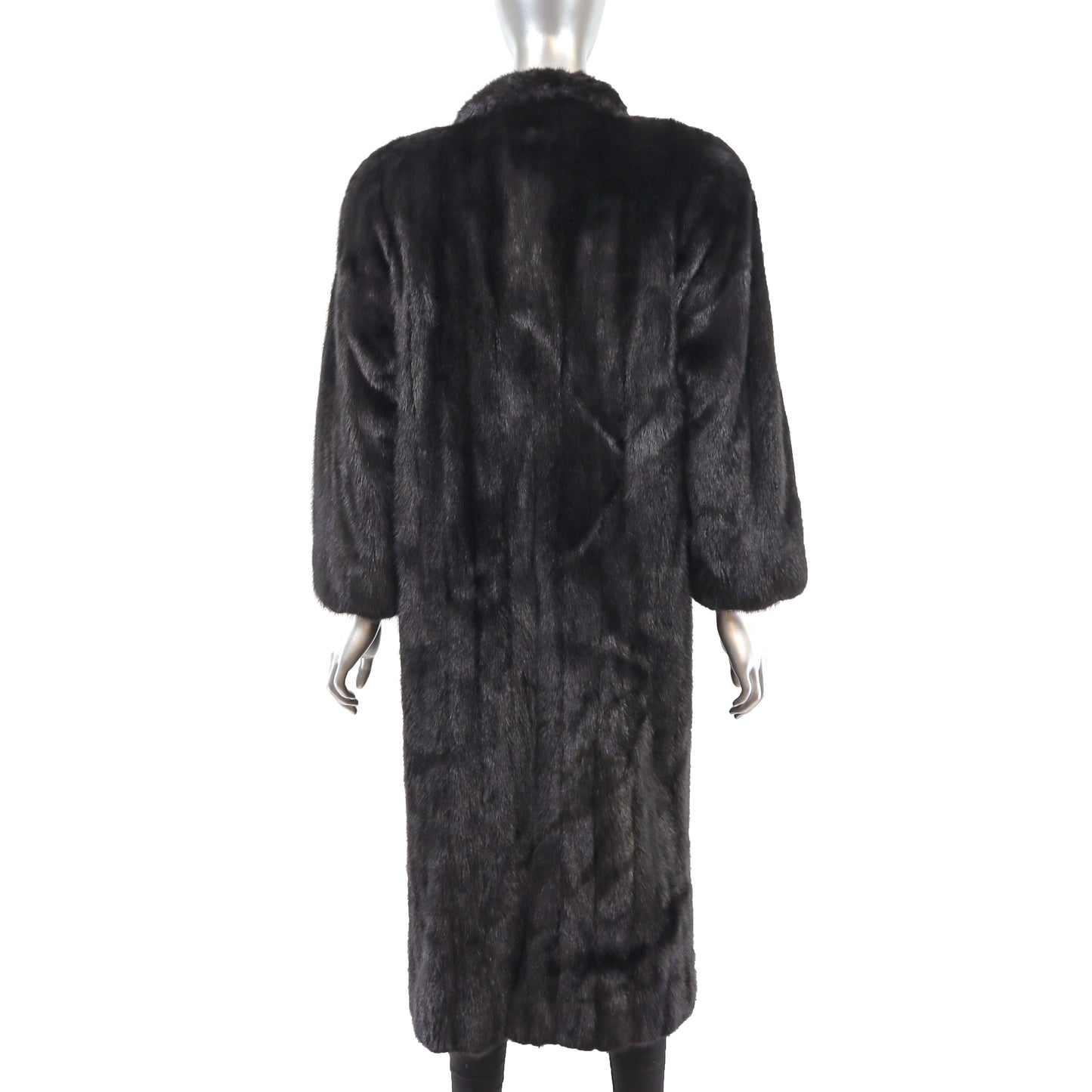 Black Mink Coat- Size M