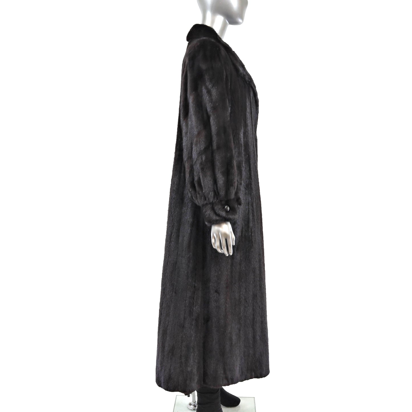 Black Mink Coat- Size L