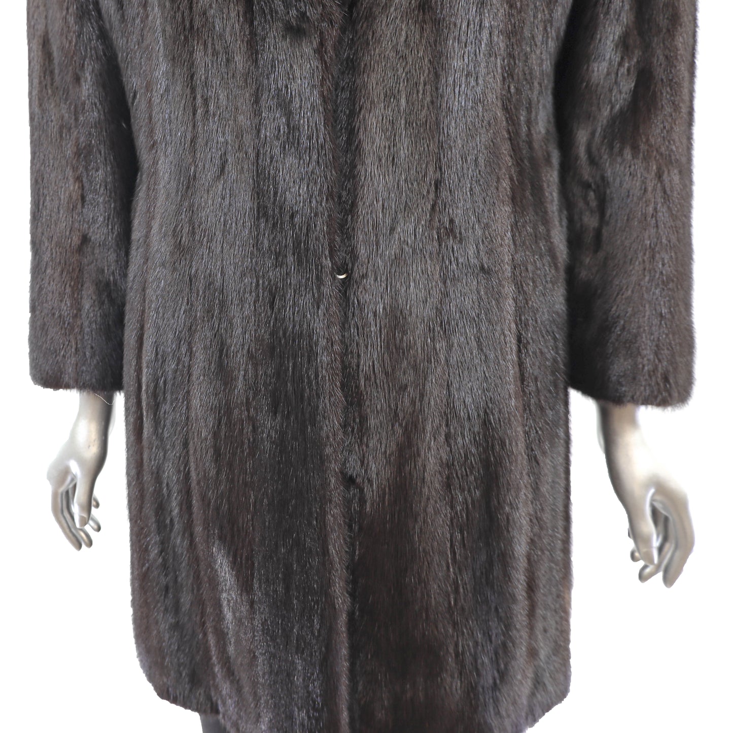 Black Mink Coat- Size S