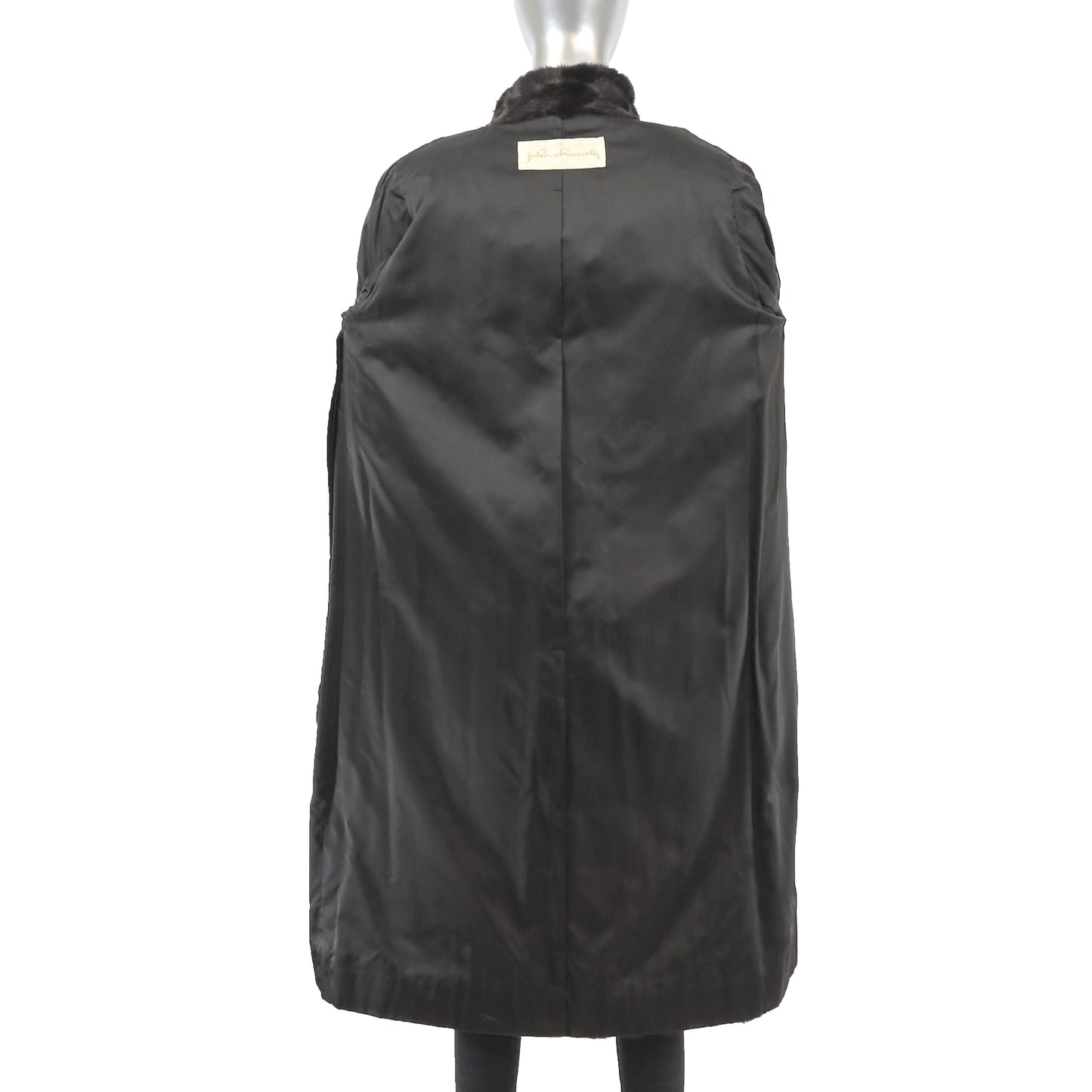 Black Mink Coat- Size M