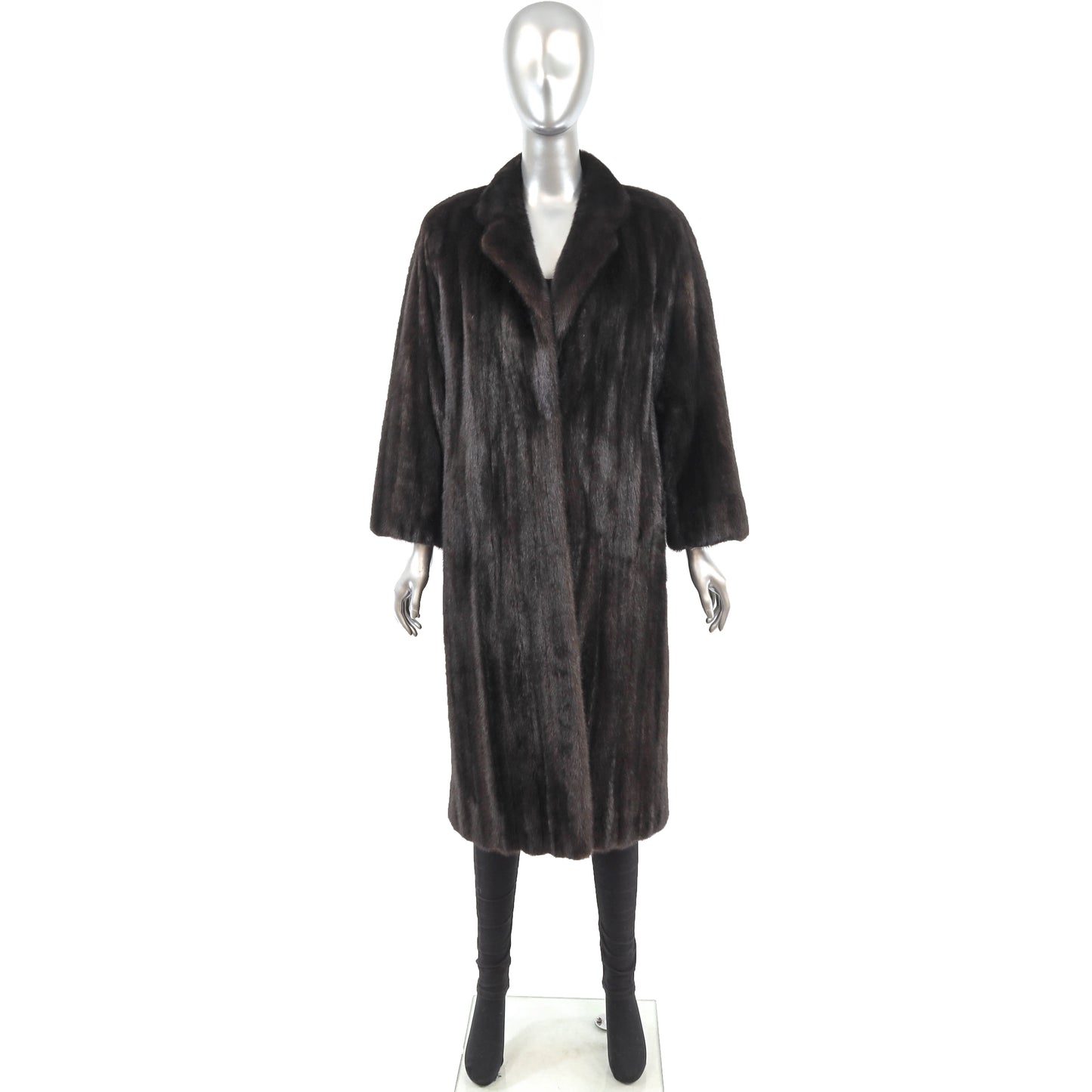 Black Mink Coat- Size M