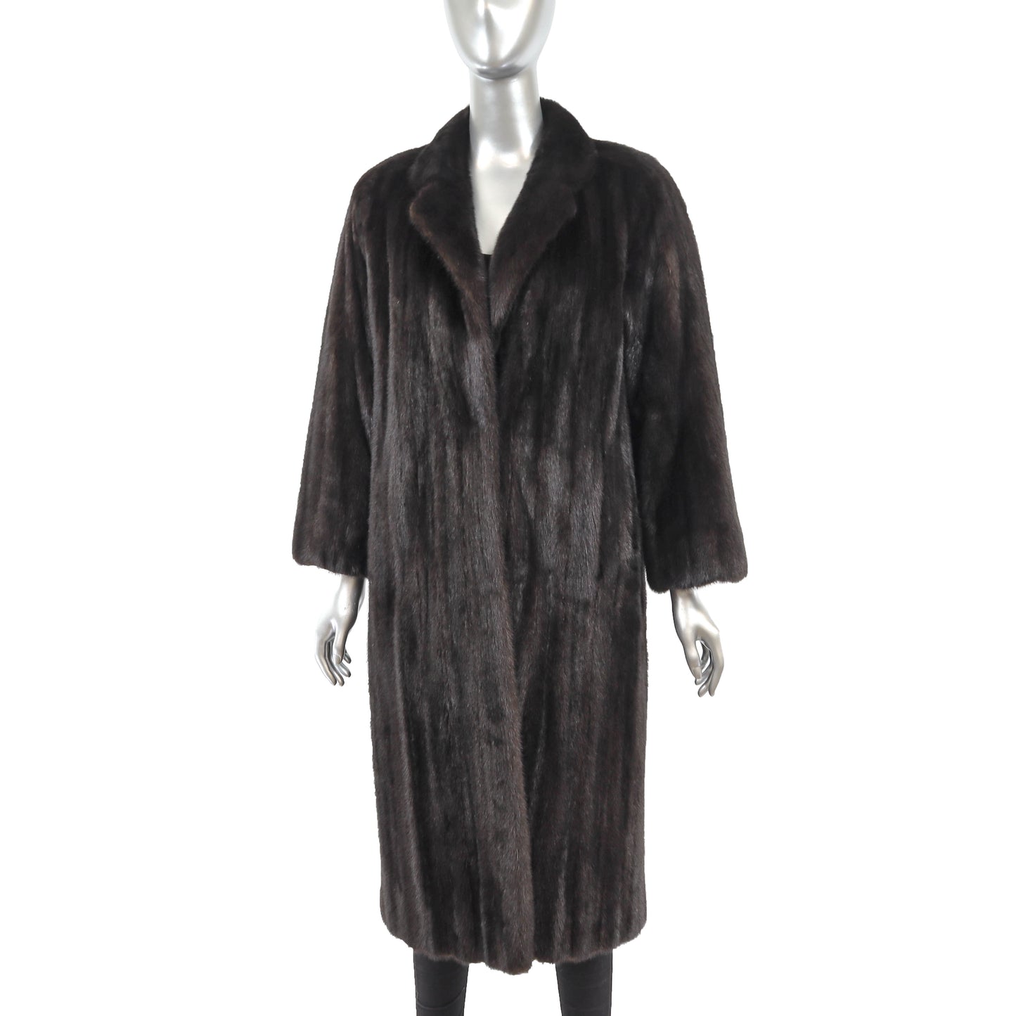 Black Mink Coat- Size M