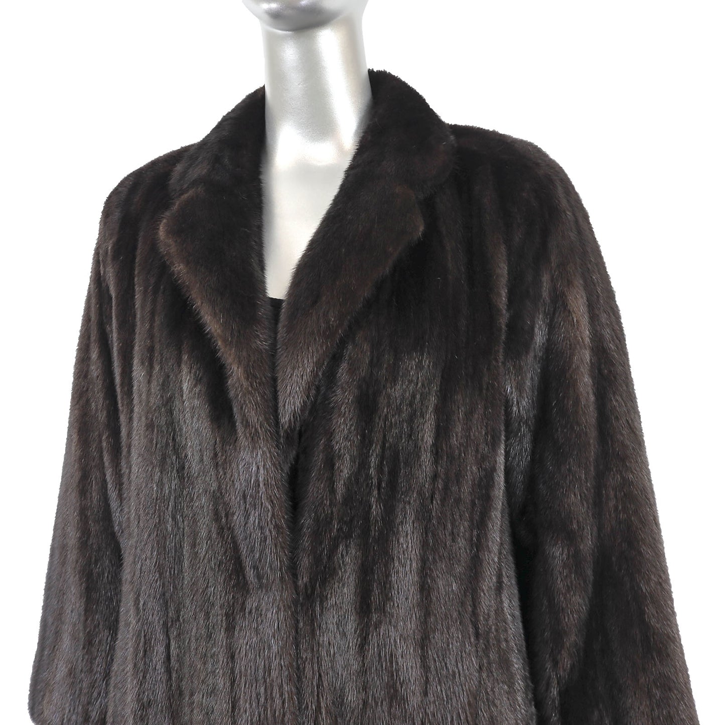 Black Mink Coat- Size M