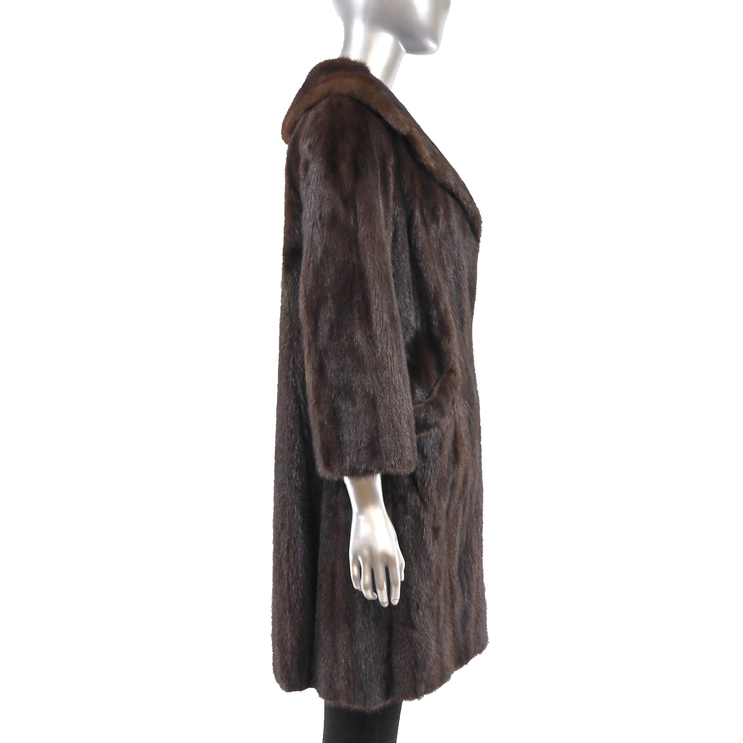 Mahogany Mink 7/8 Coat- Size S