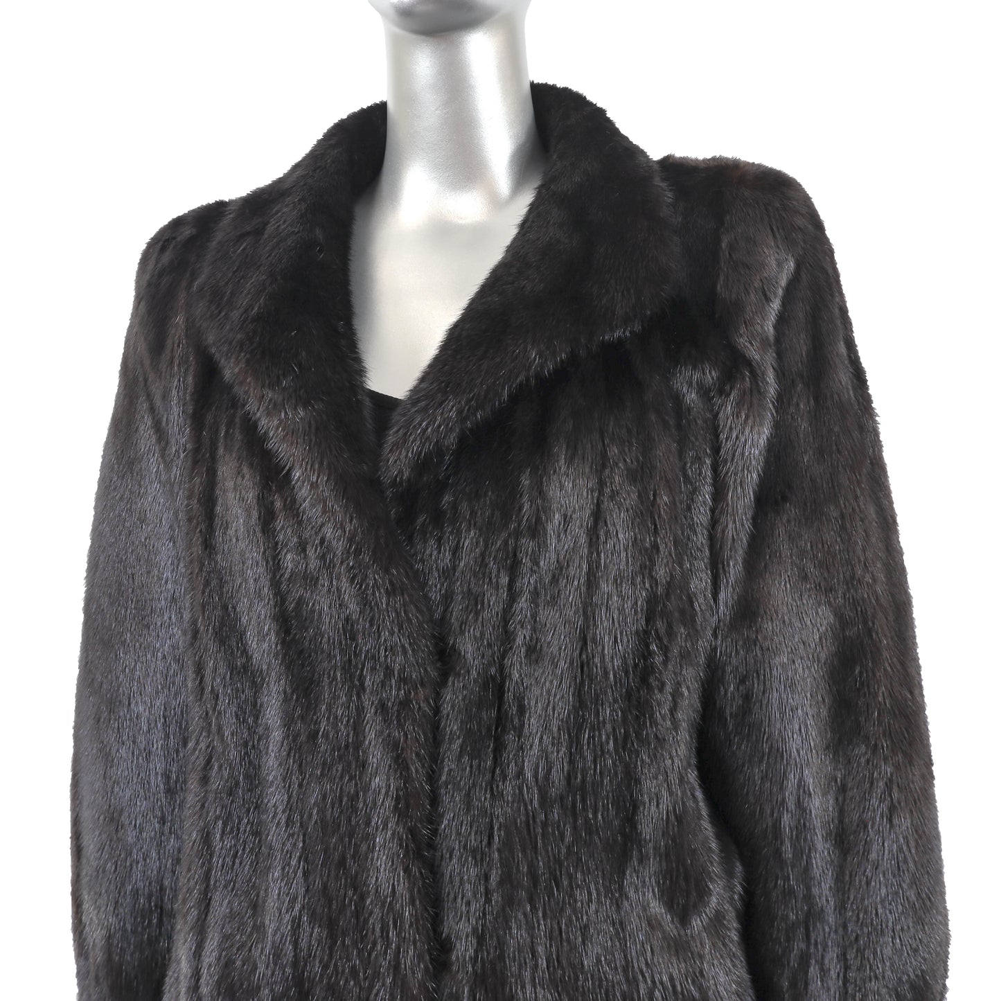 Black Mink Coat- Size M