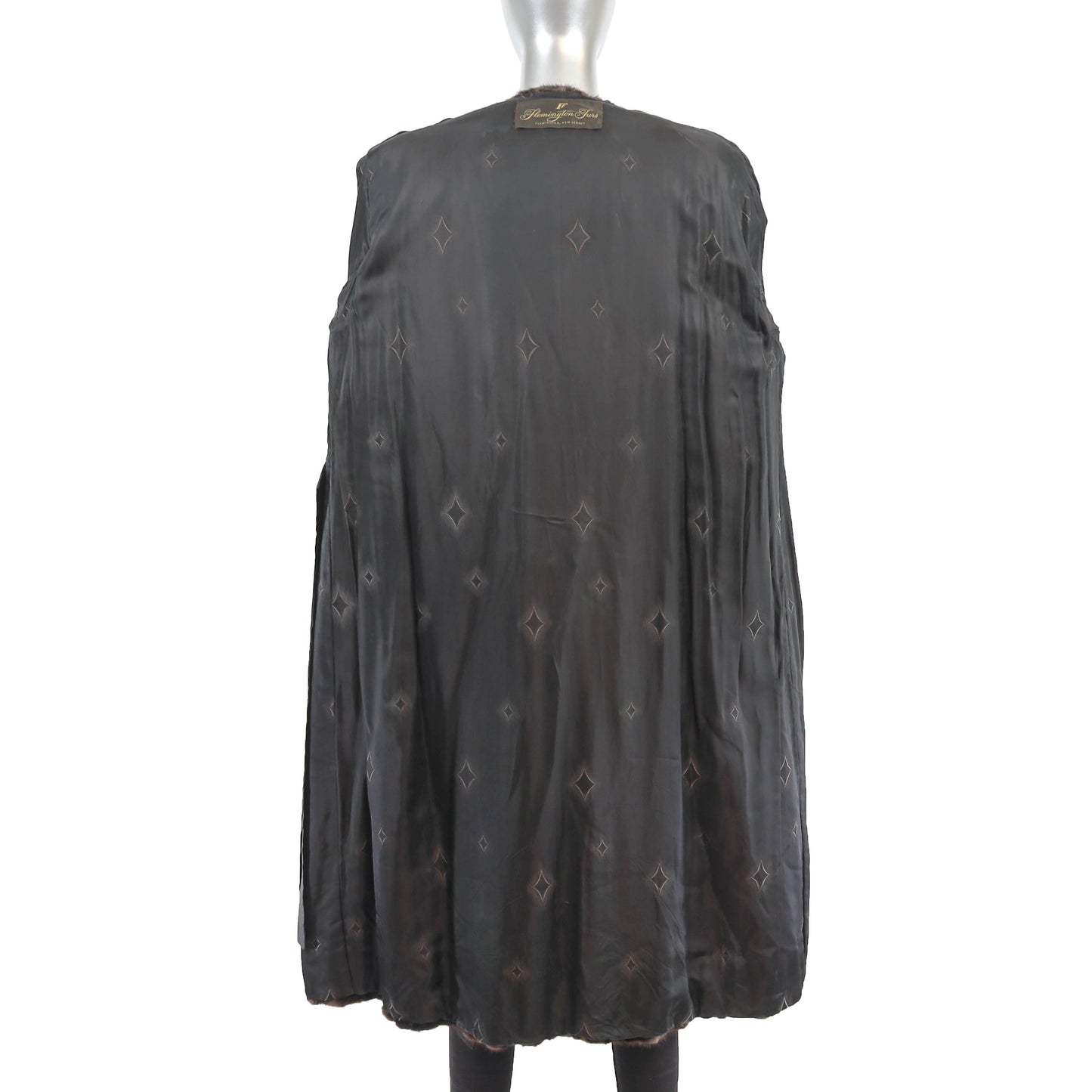 Mahogany Section Mink Coat- Size XL