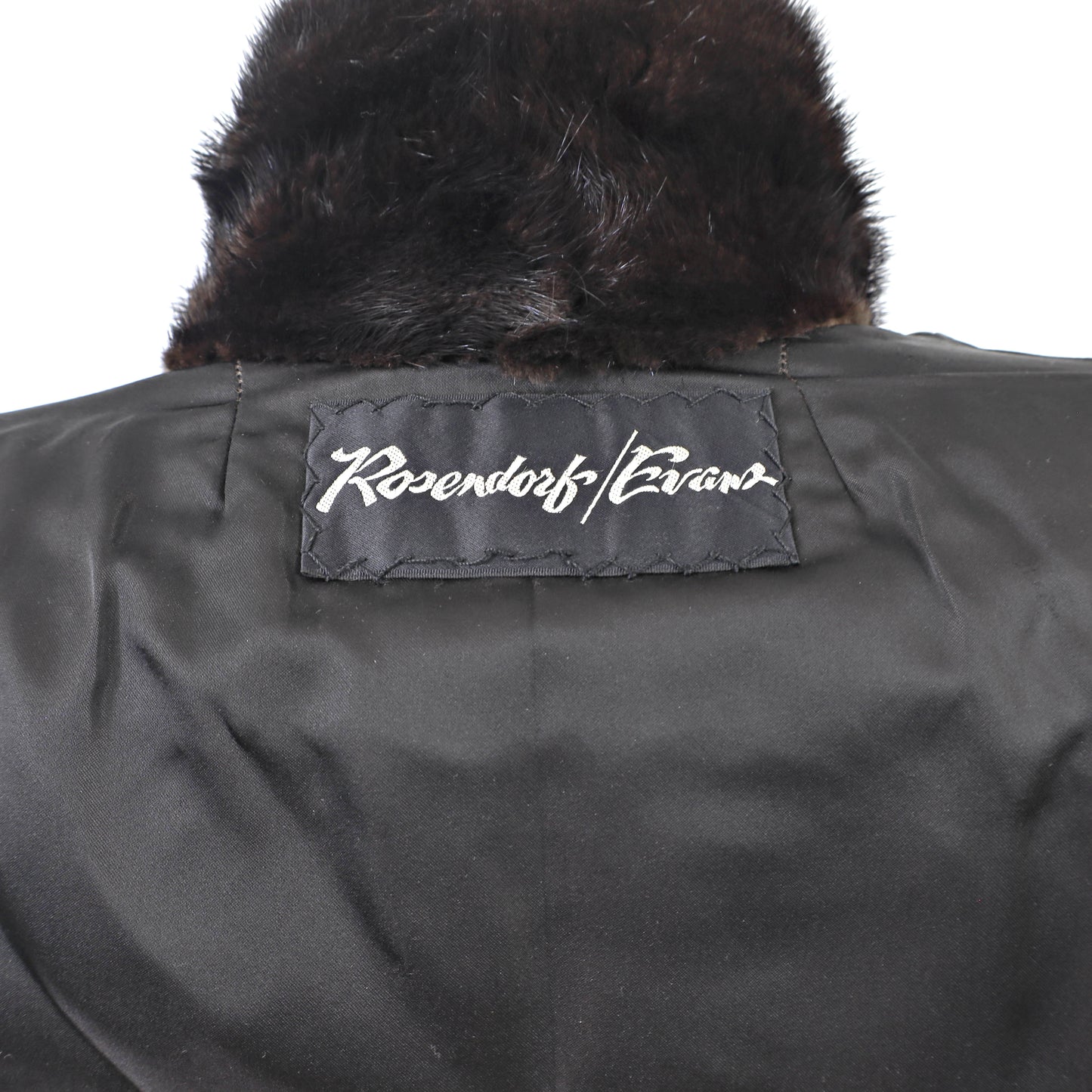Rosendorf/ Evans Black Mink Coat- Size S