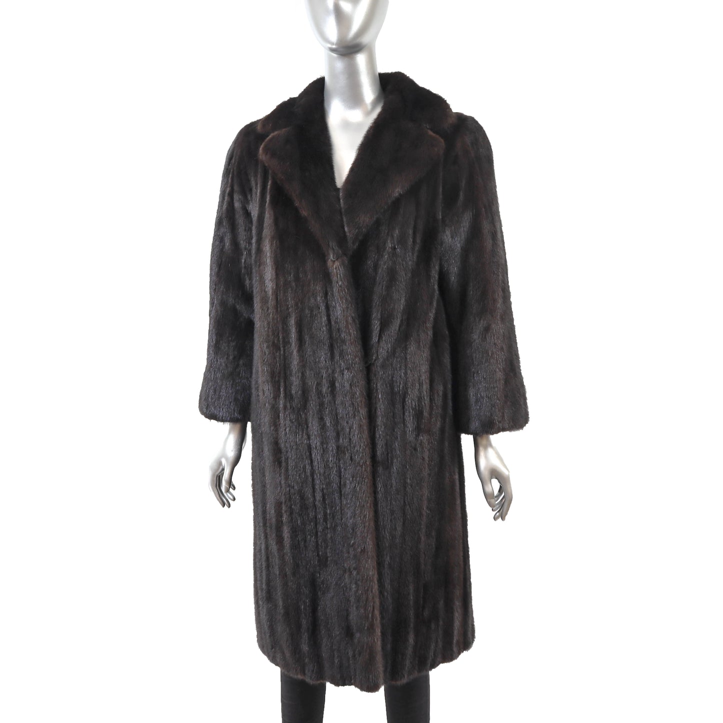 Dark Brown Mink Coat- Size M