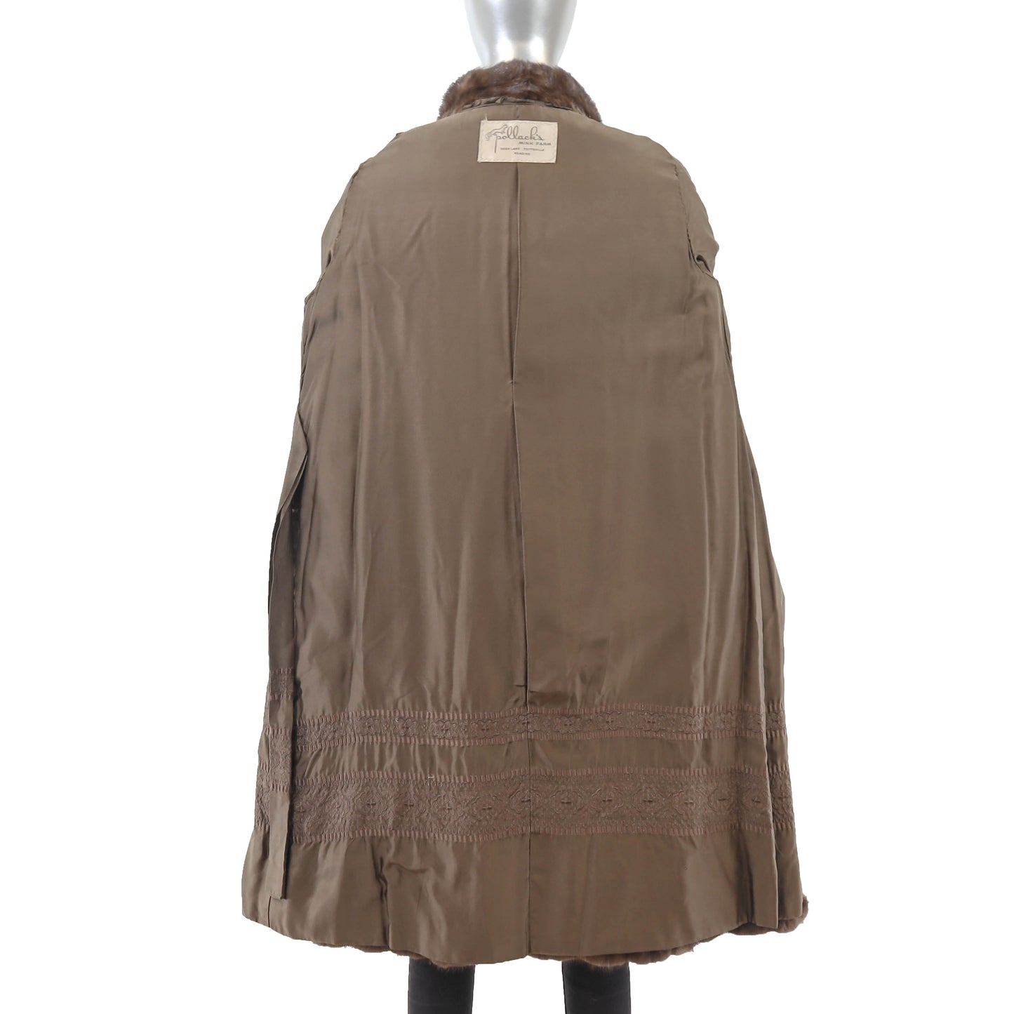 Brown Mink Coat- Size M