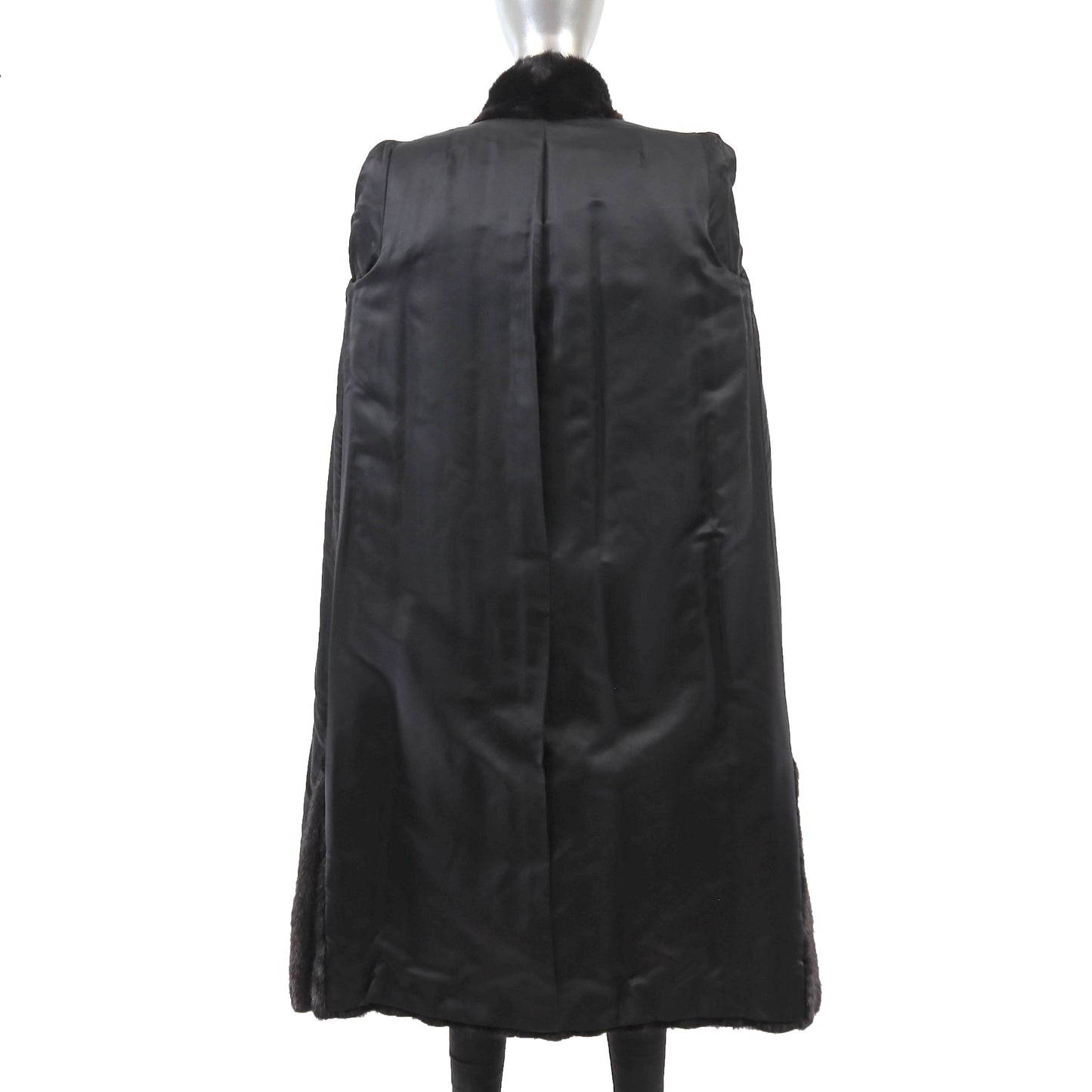 Black Mink Coat- Size M