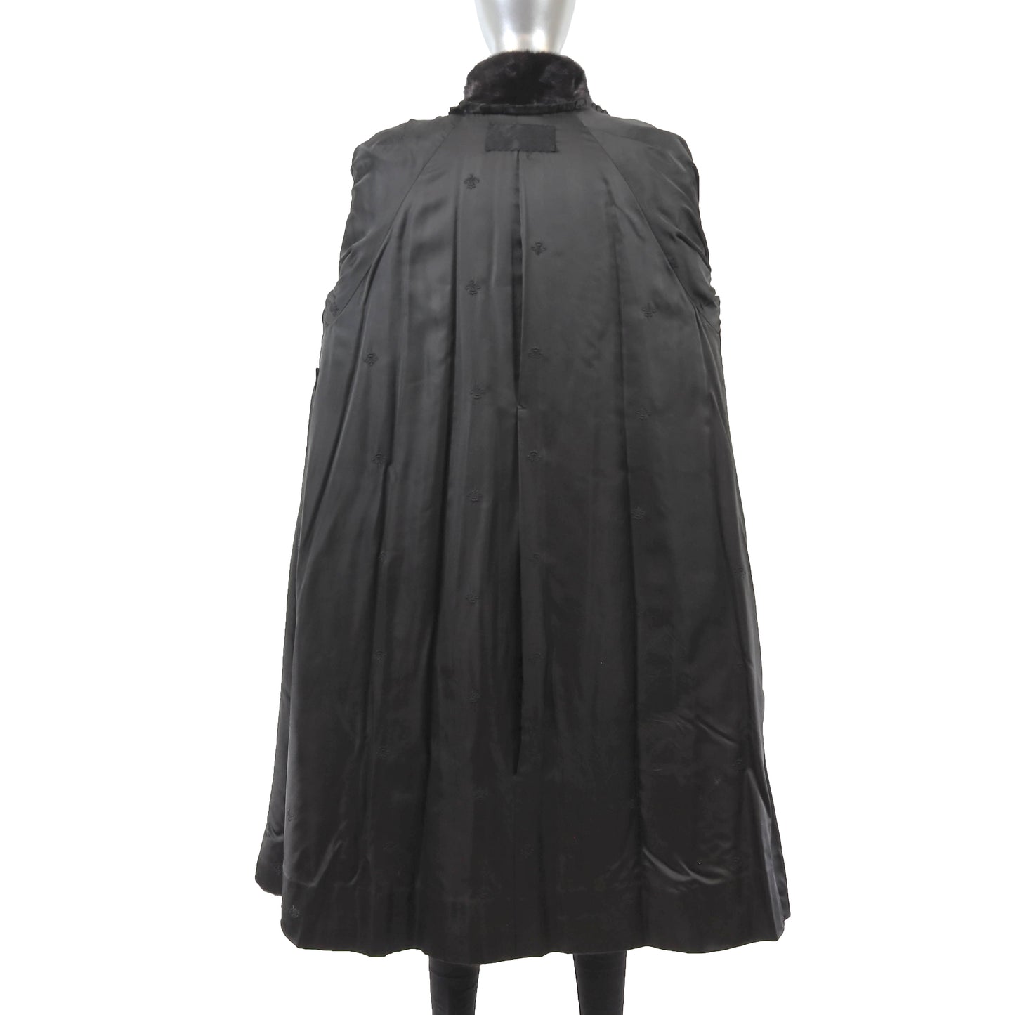 Black Mink Coat- Size XL