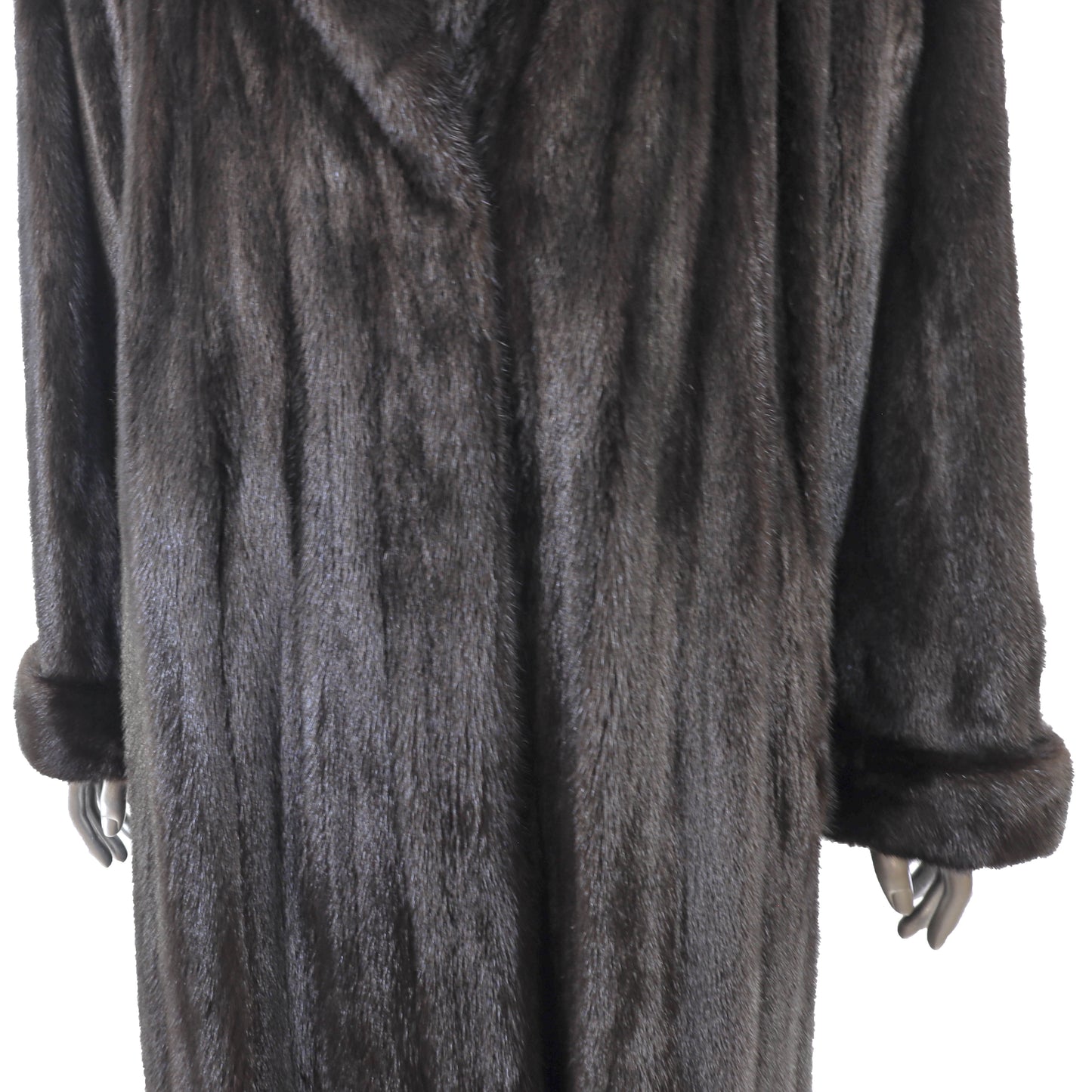 Black Mink Coat- Size XL