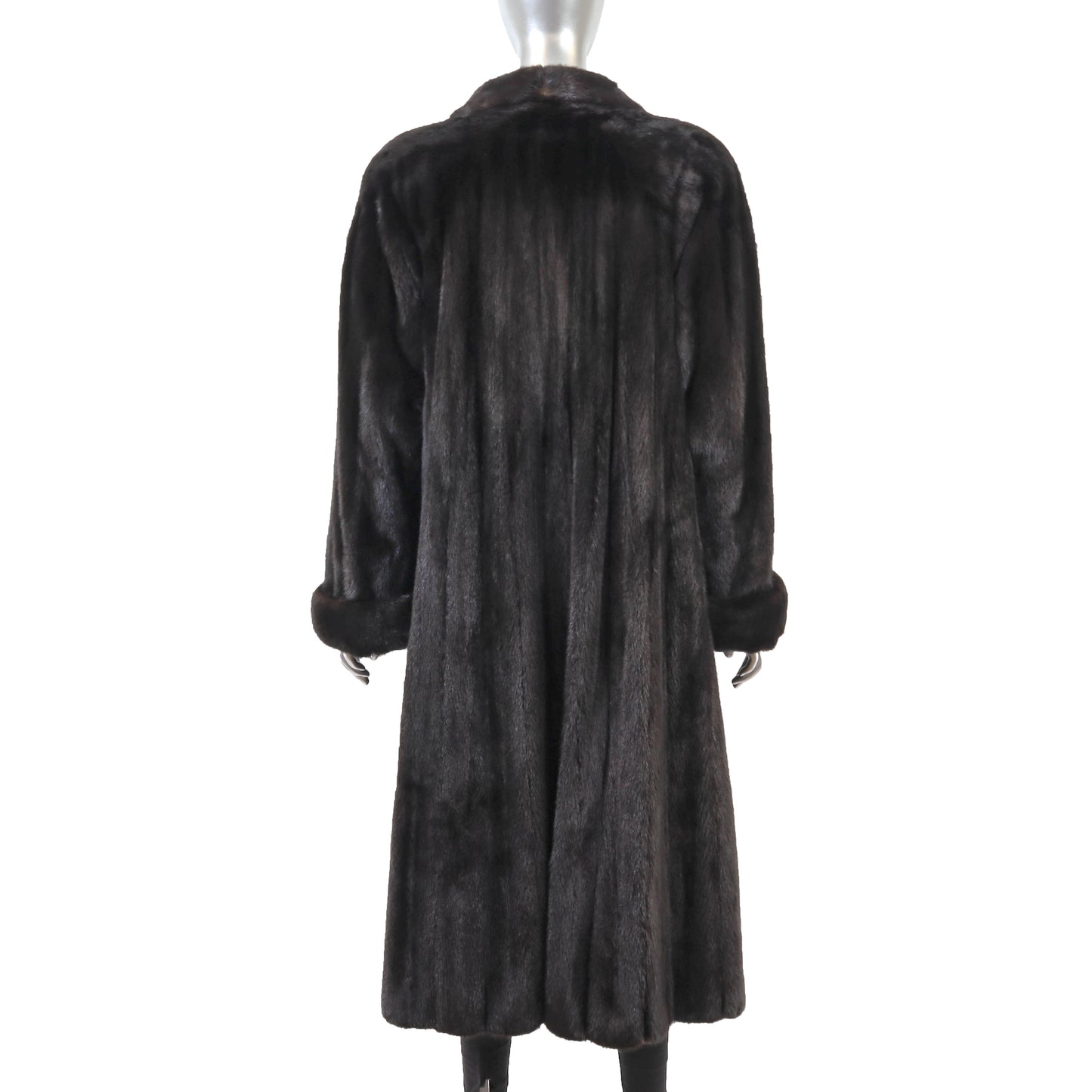 Black Mink Coat- Size XL