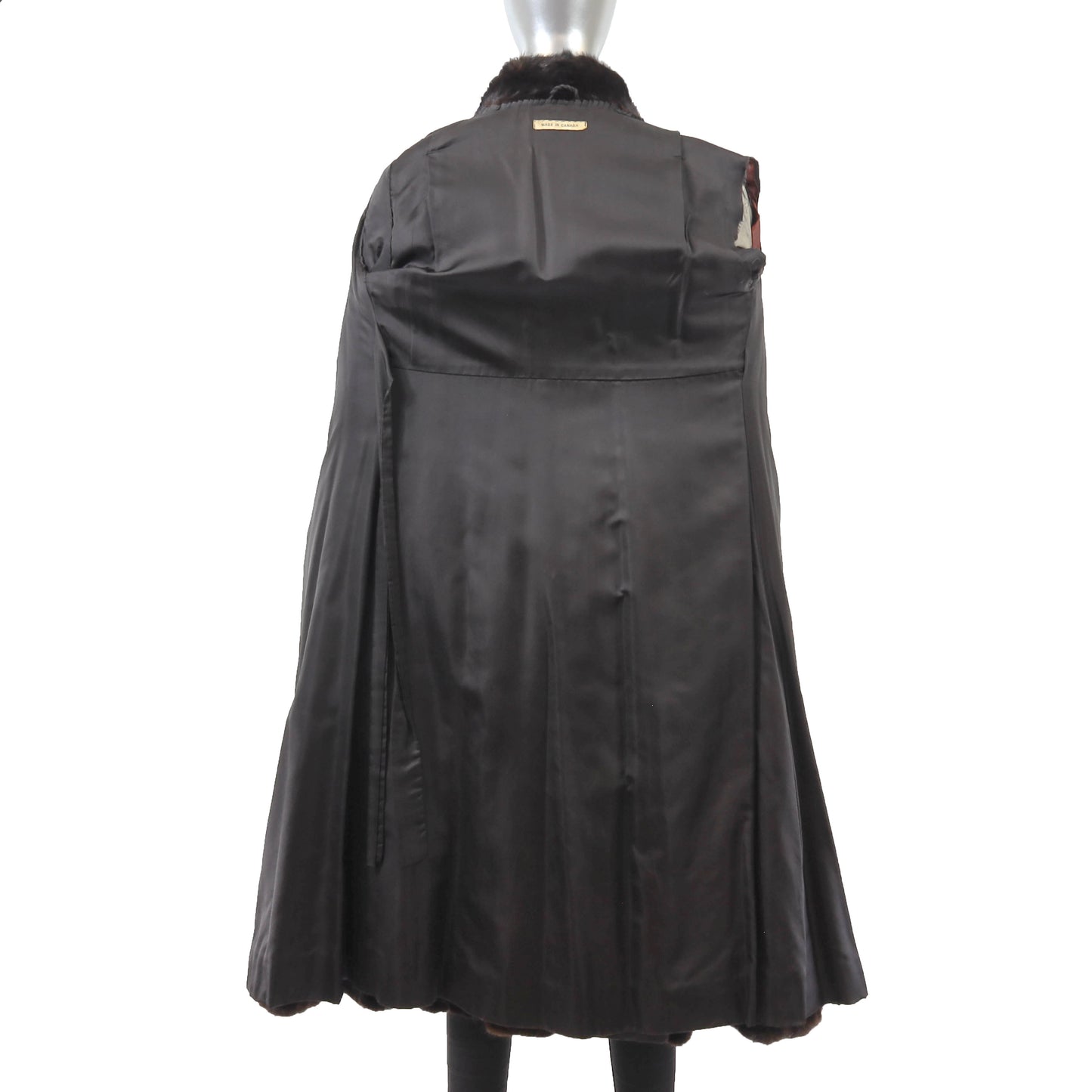 Black Mink Coat- Size S
