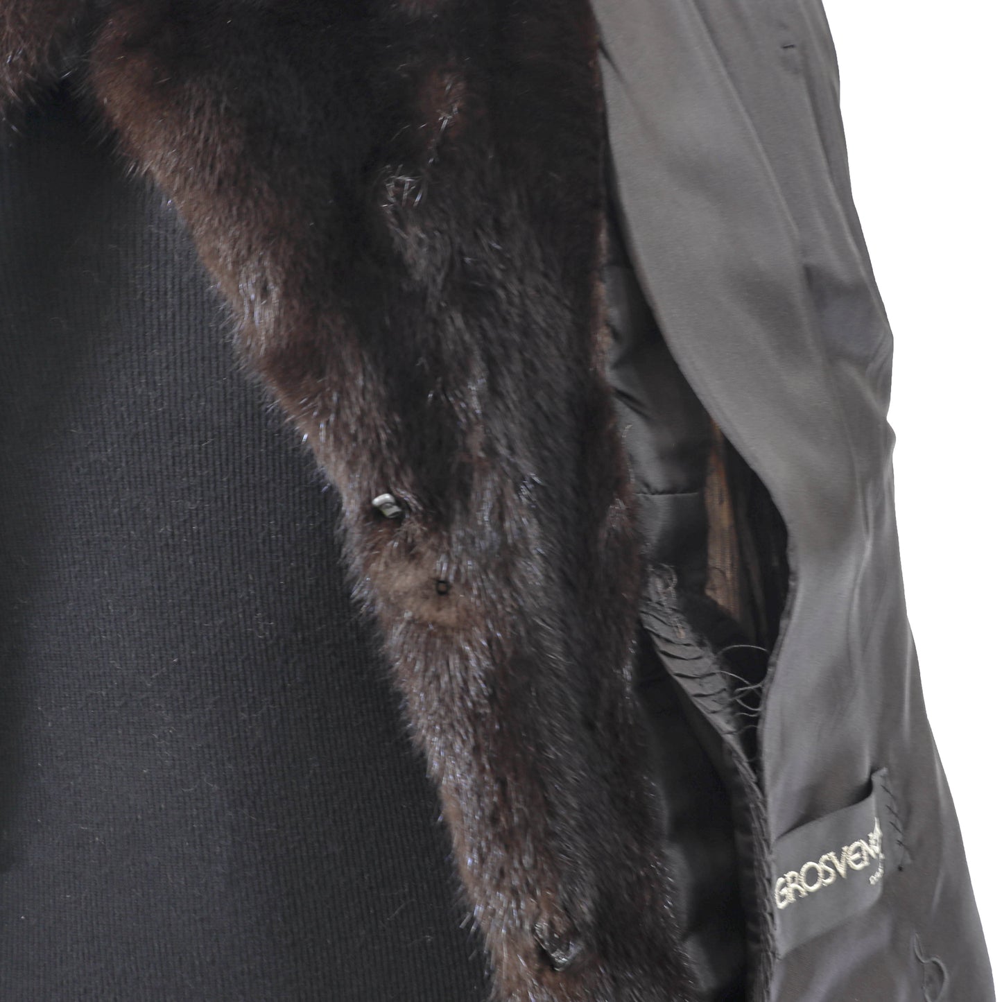 Black Mink Coat- Size S