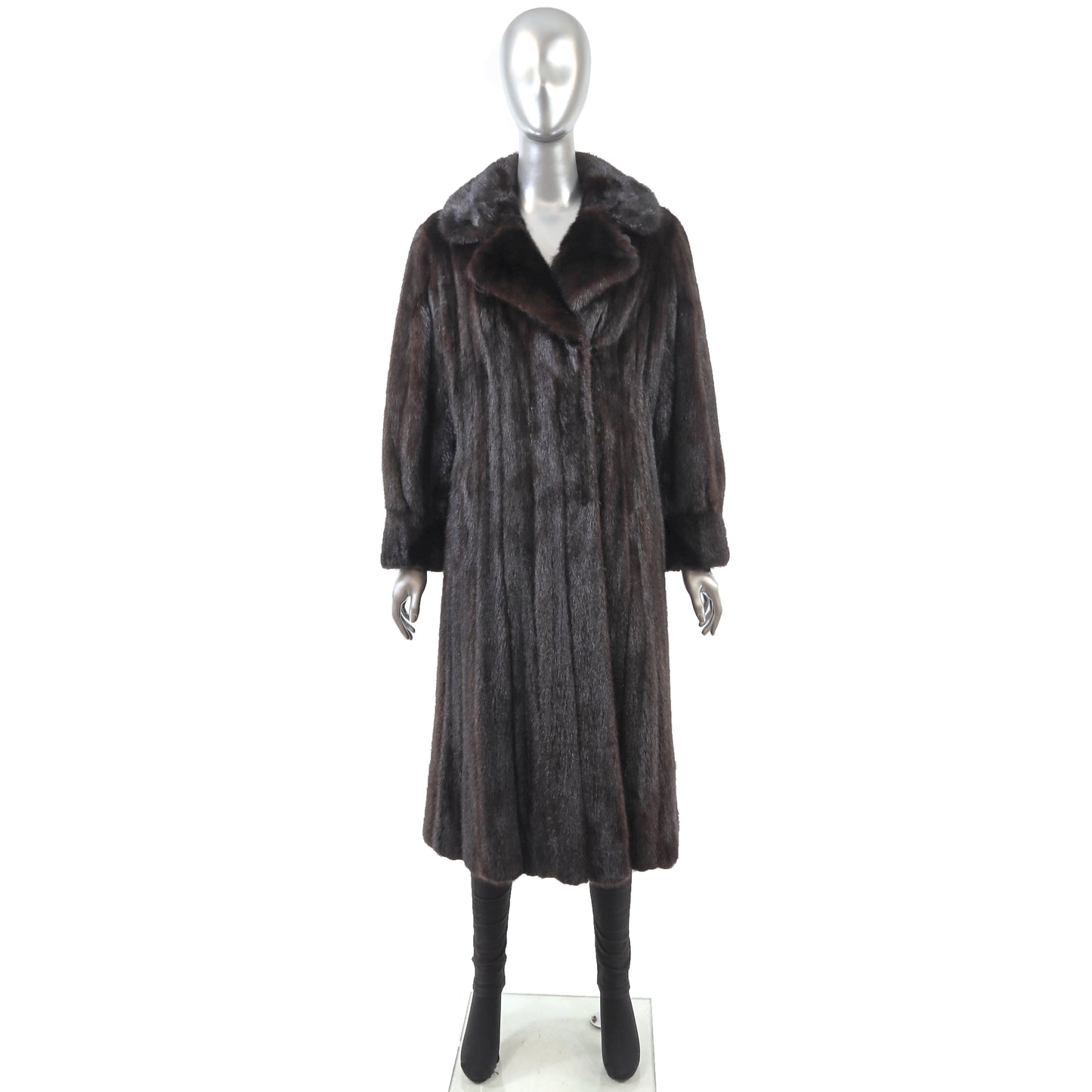 Black Mink Coat- Size S