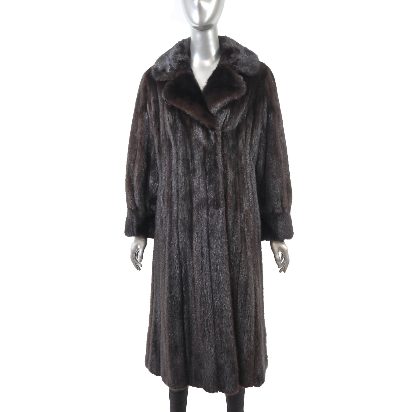 Black Mink Coat- Size S