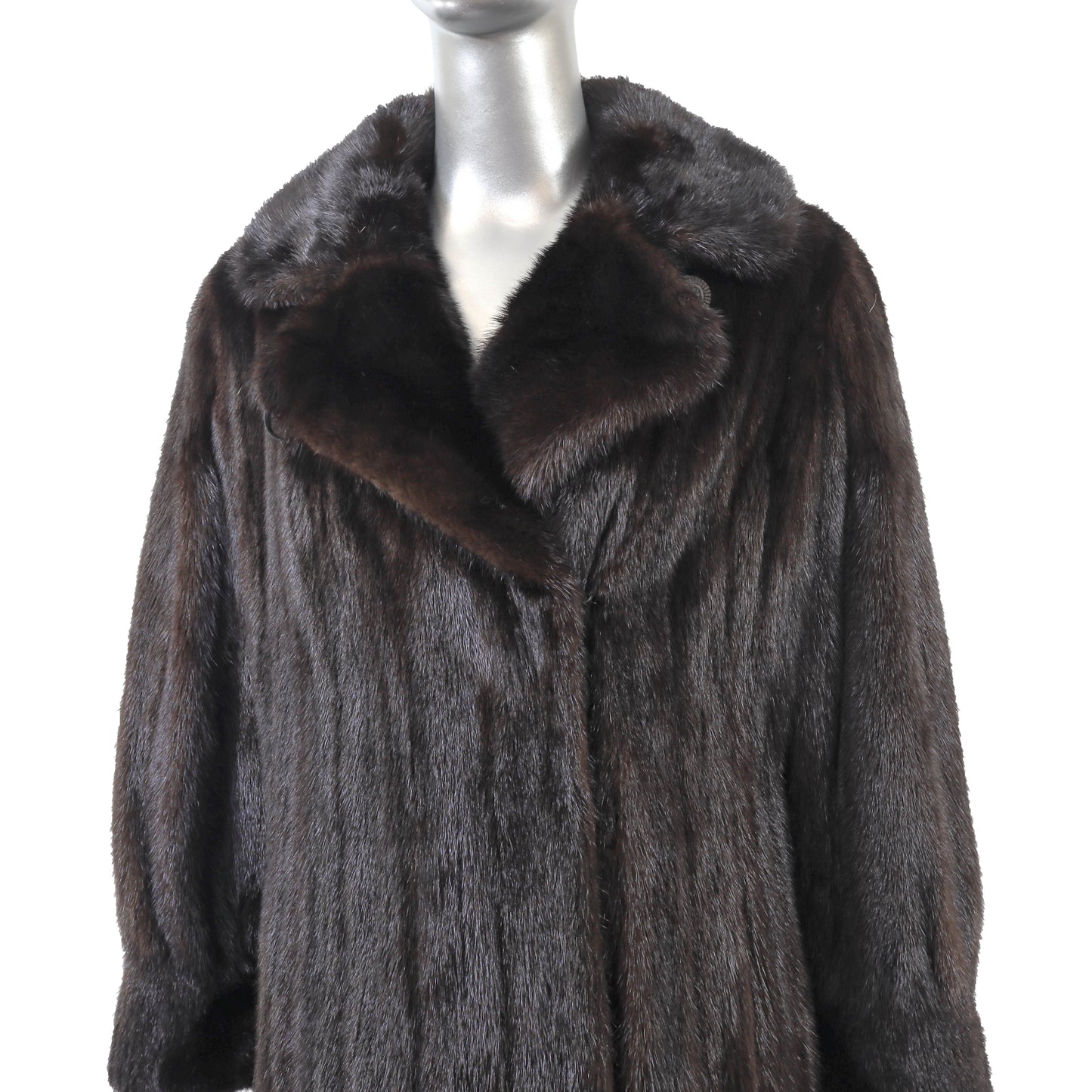 Black Mink Coat- Size S
