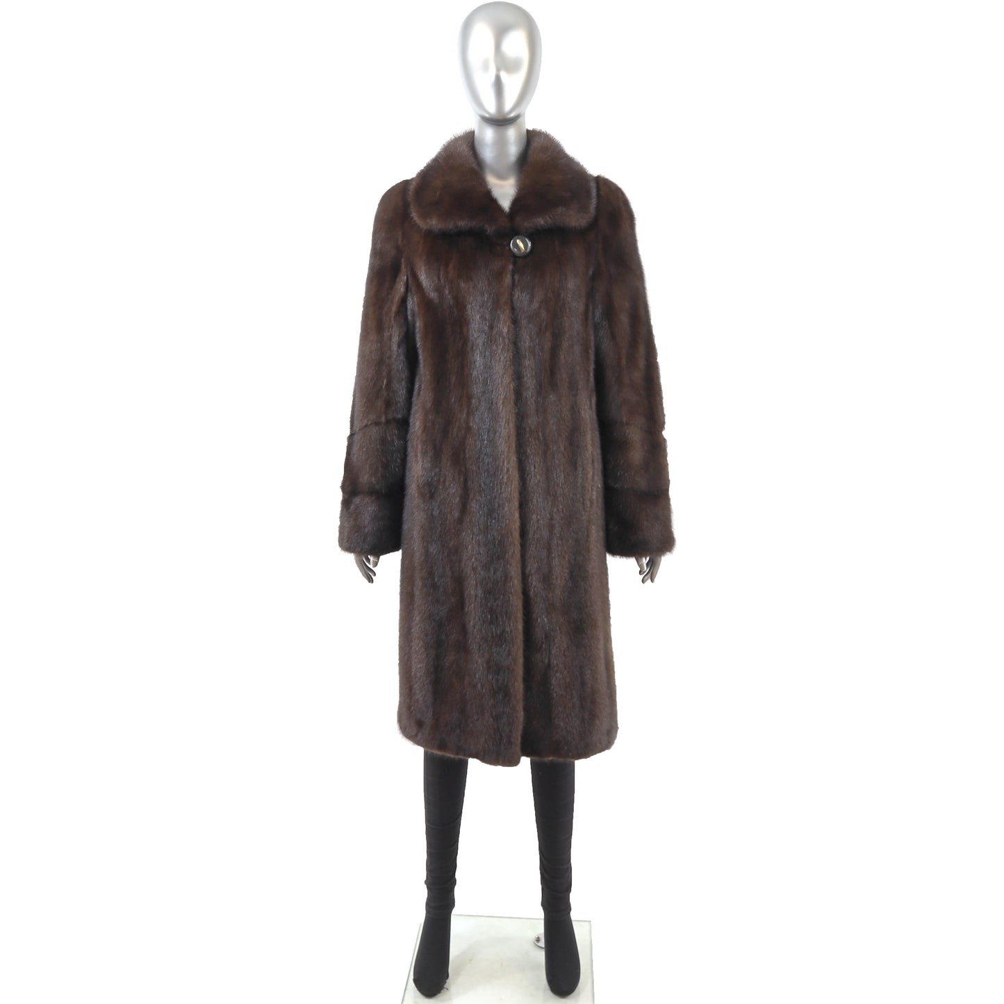 Brown Mink Coat- Size M