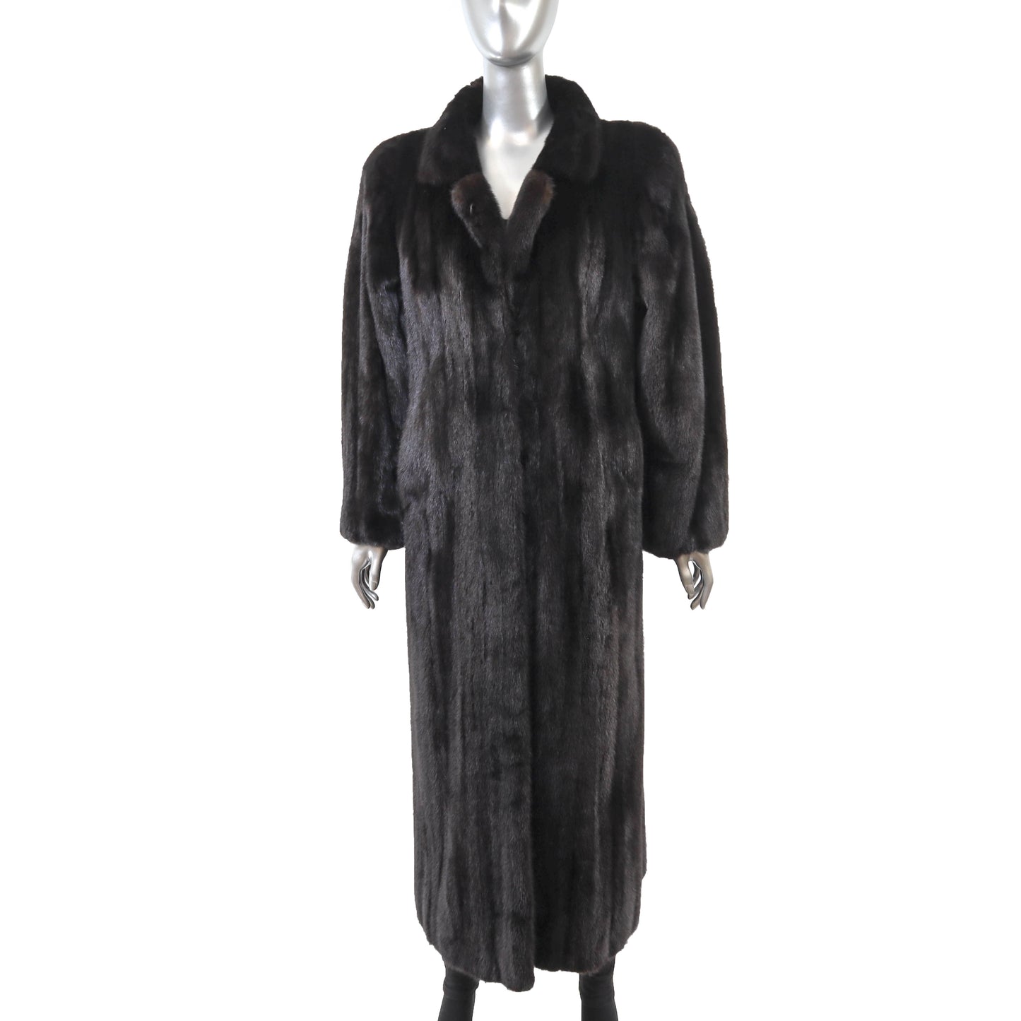 Black Mink Coat- Size S