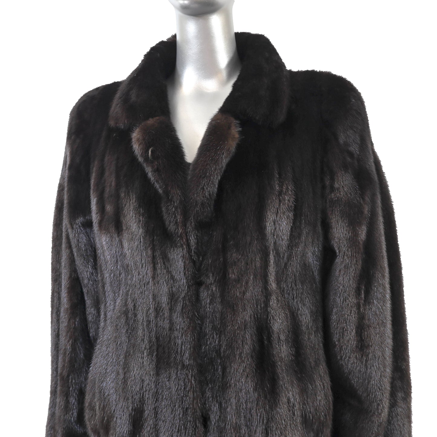 Black Mink Coat- Size S