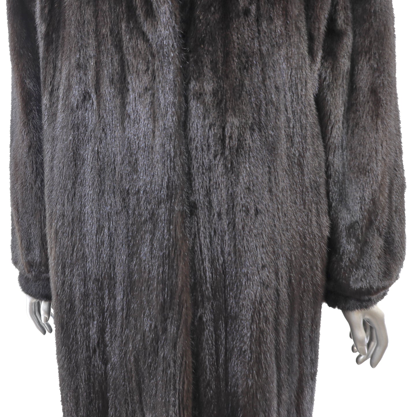 Black Mink Coat- Size M