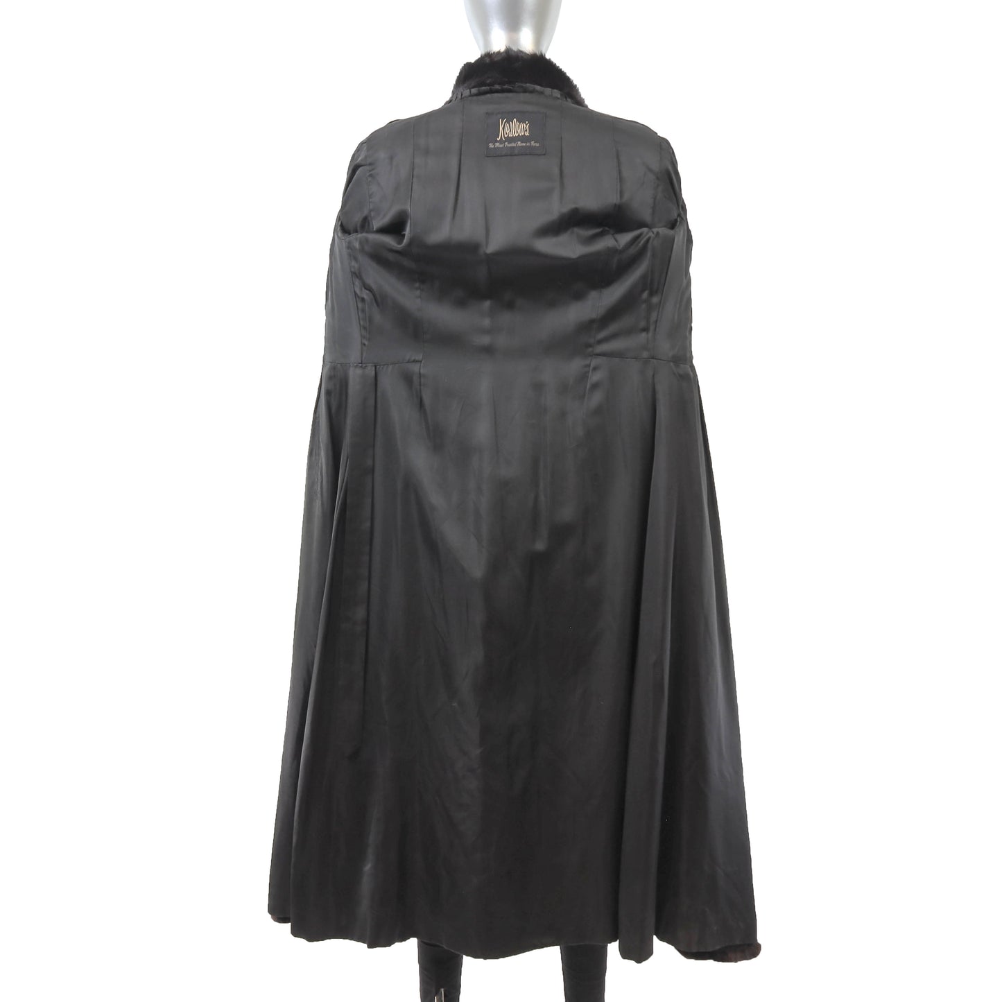 Black Mink Coat- Size S