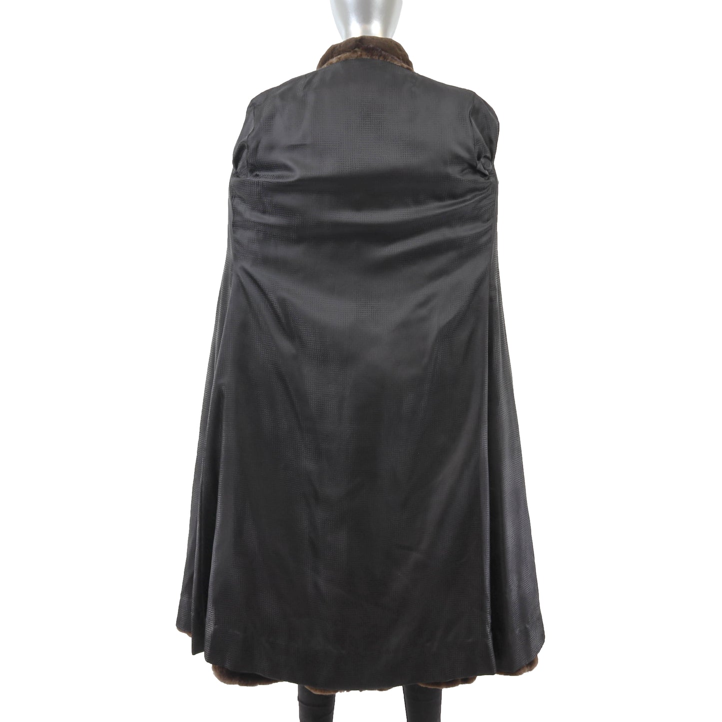 Brown Sheared Mink Coat- Size S