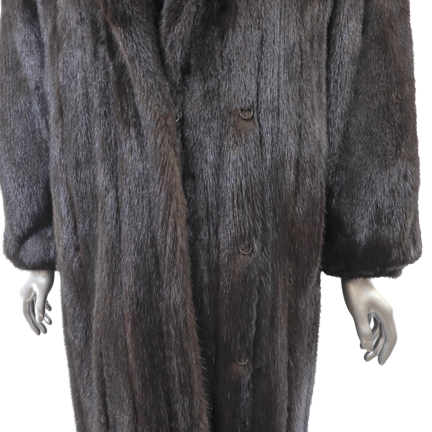 Dark Brown Mink Coat- Size L