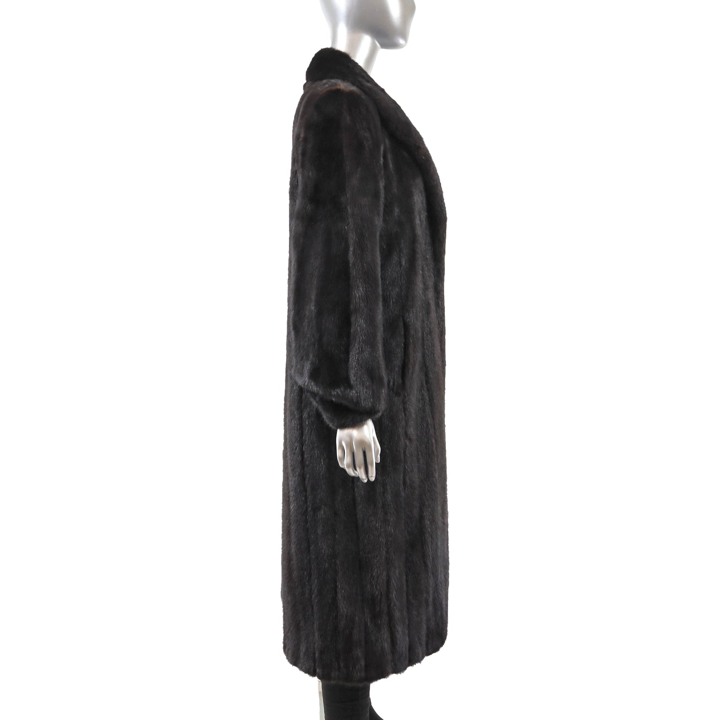Dark Brown Mink Coat- Size L