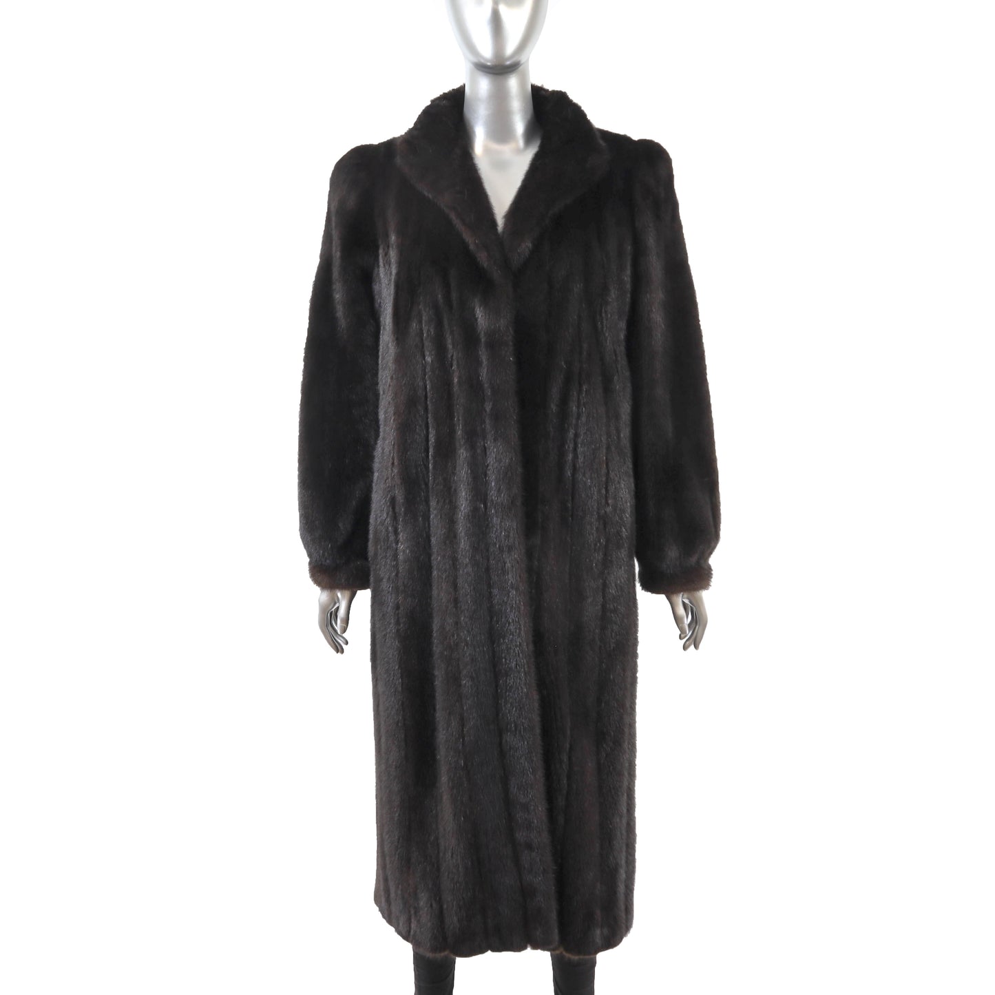 Black Mink Coat- Size M