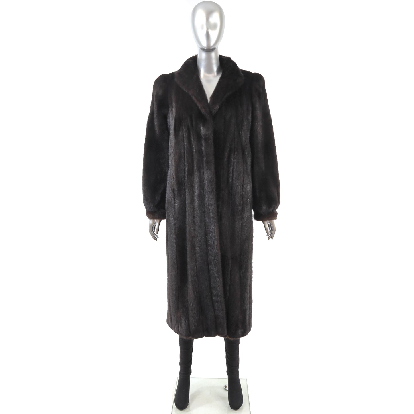 Black Mink Coat- Size M