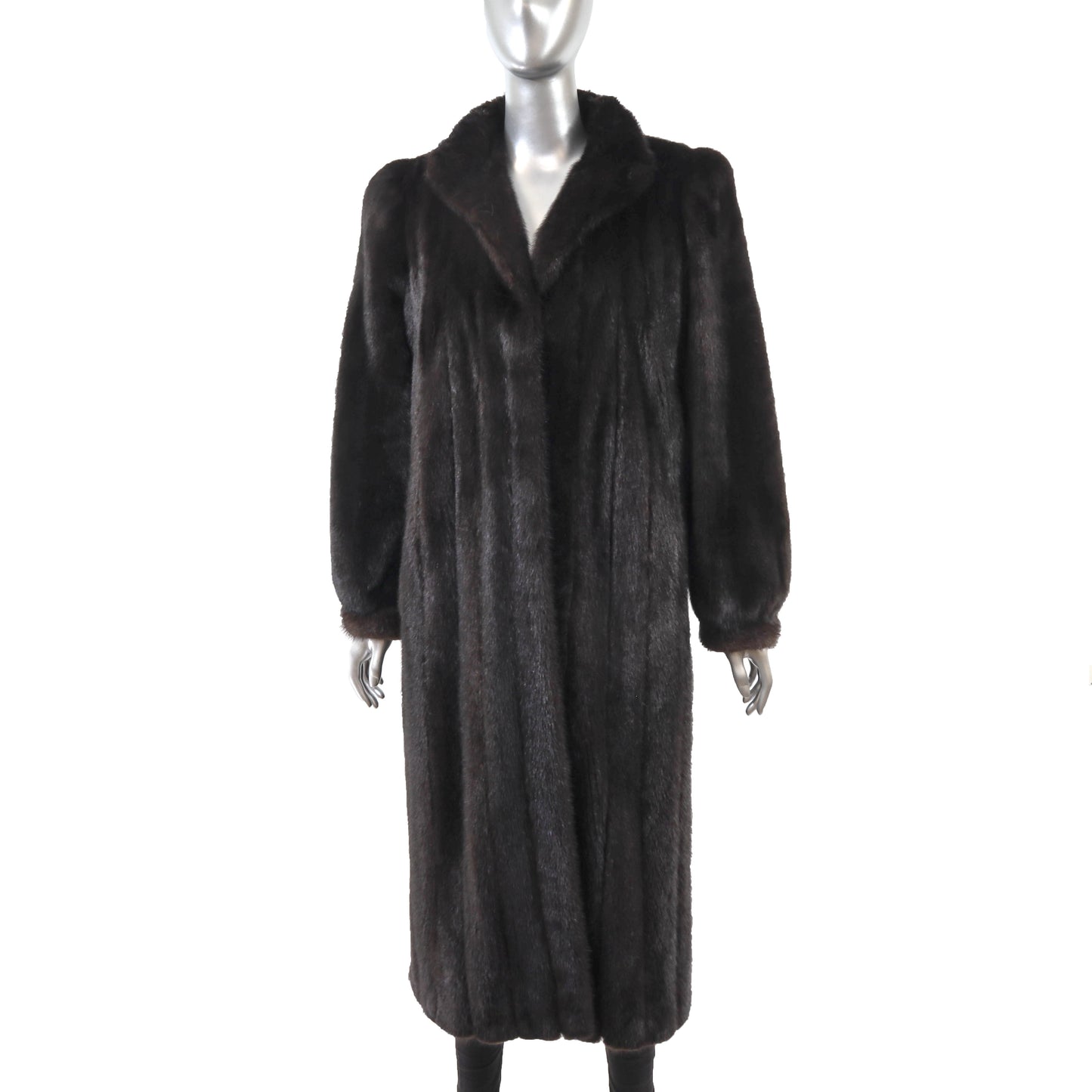 Black Mink Coat- Size M