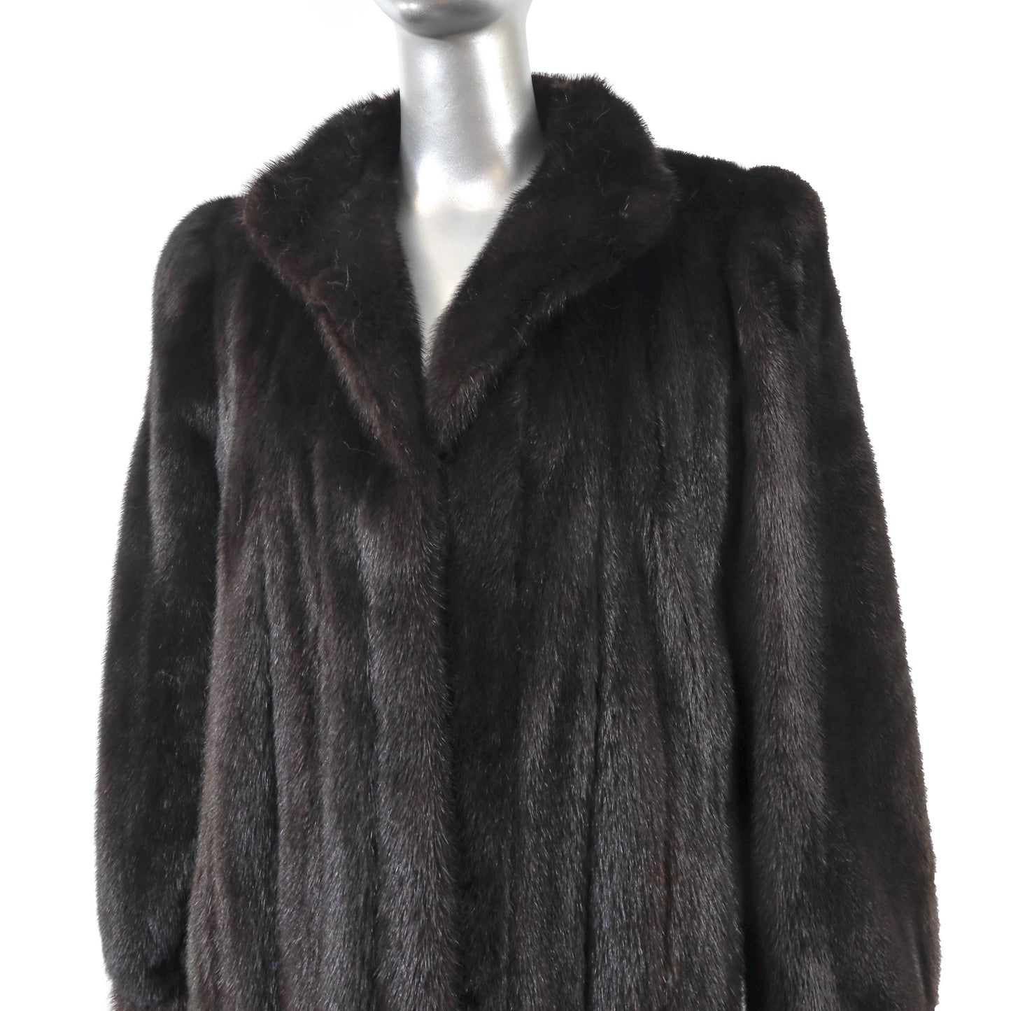 Black Mink Coat- Size M
