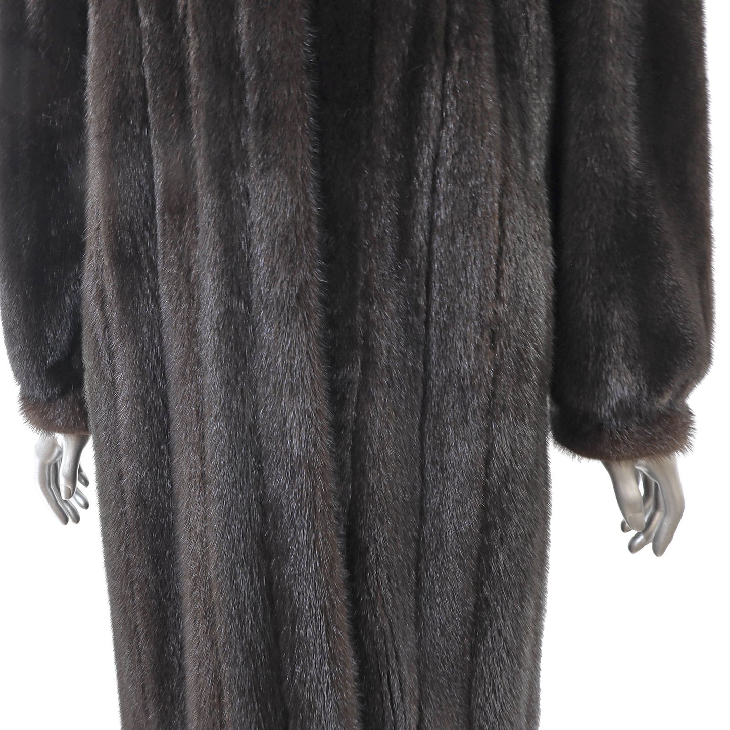 Black Mink Coat- Size M