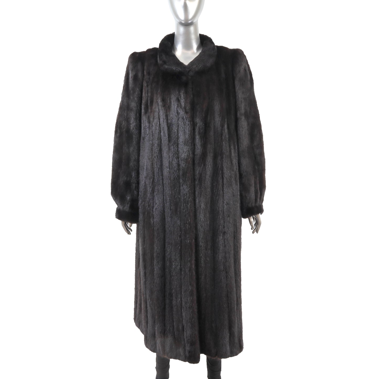 Dark Brown Mink Coat- Size XXL