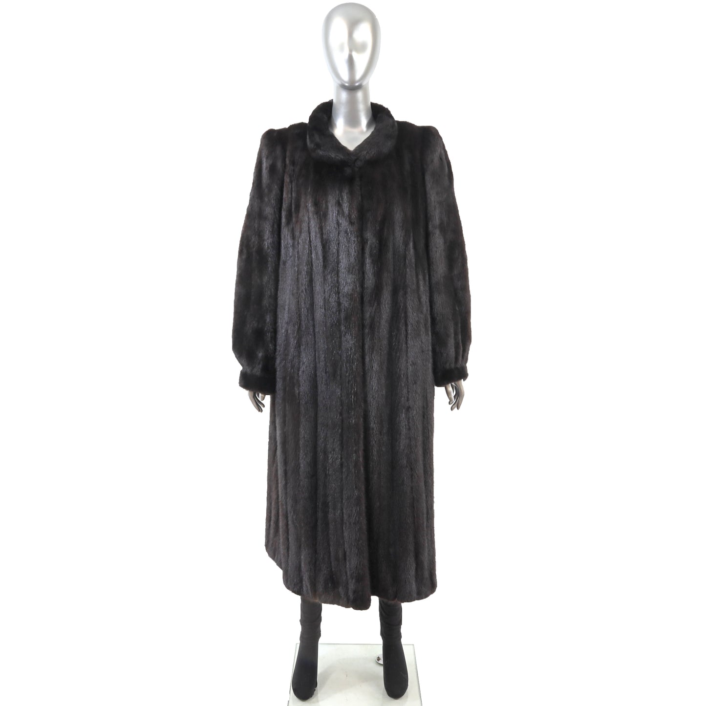 Dark Brown Mink Coat- Size XXL