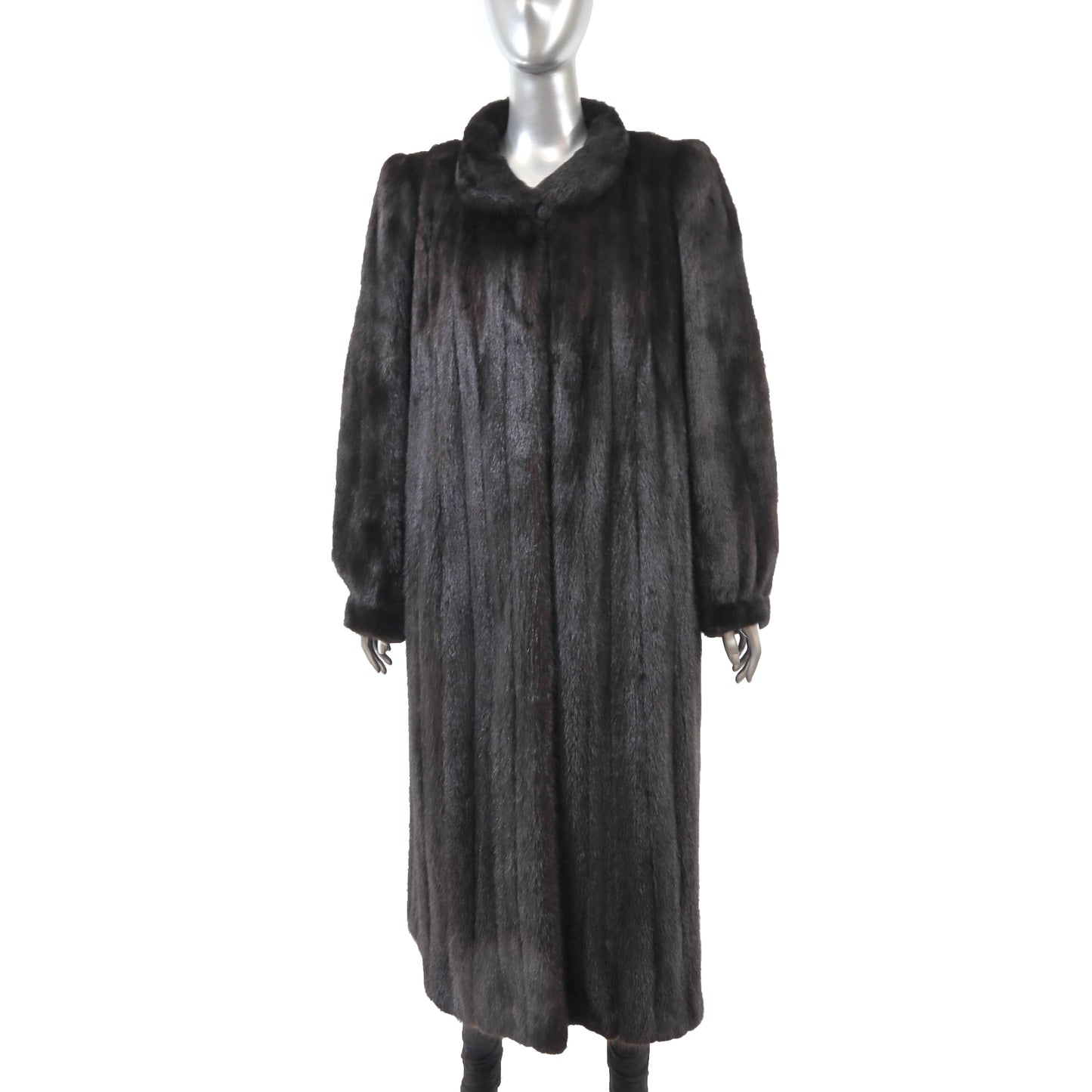 Dark Brown Mink Coat- Size XXL